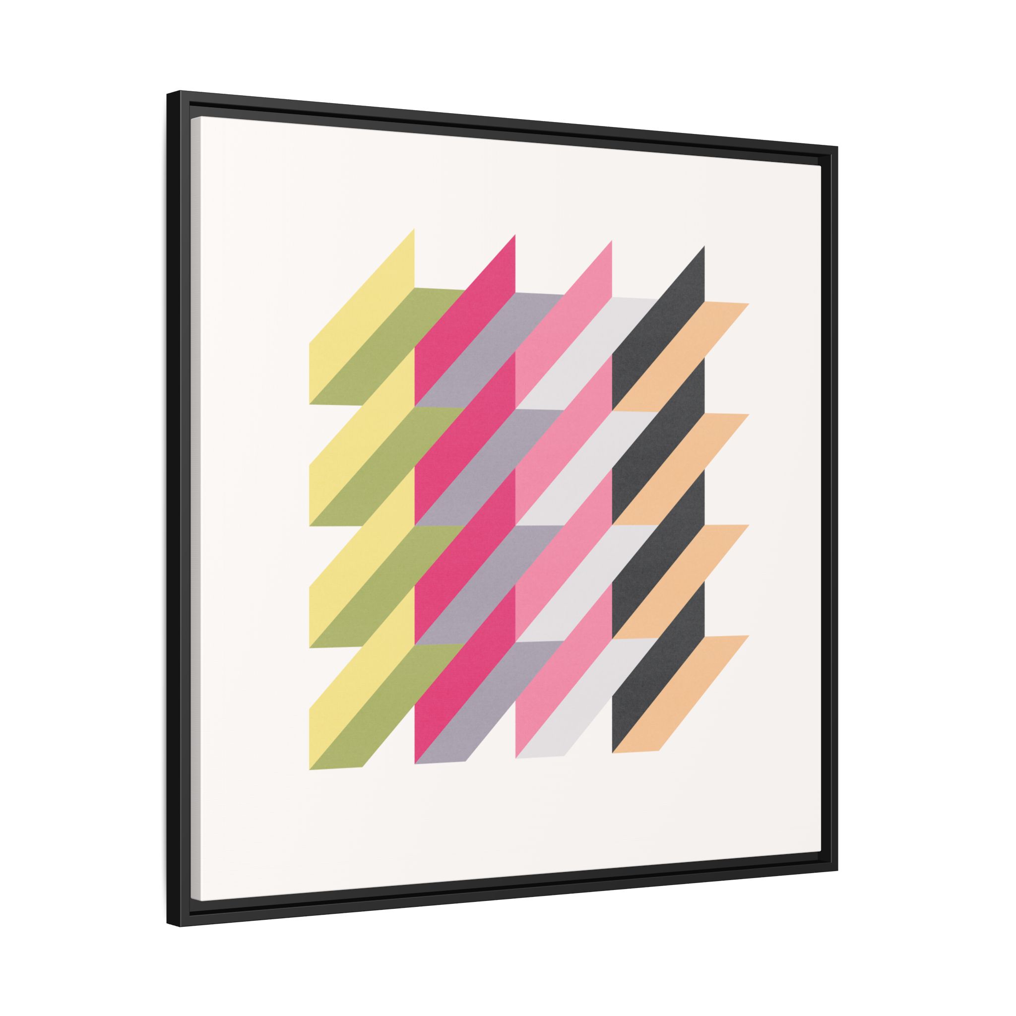 Geo Rectangles Matte Canvas, Framed - Image 10
