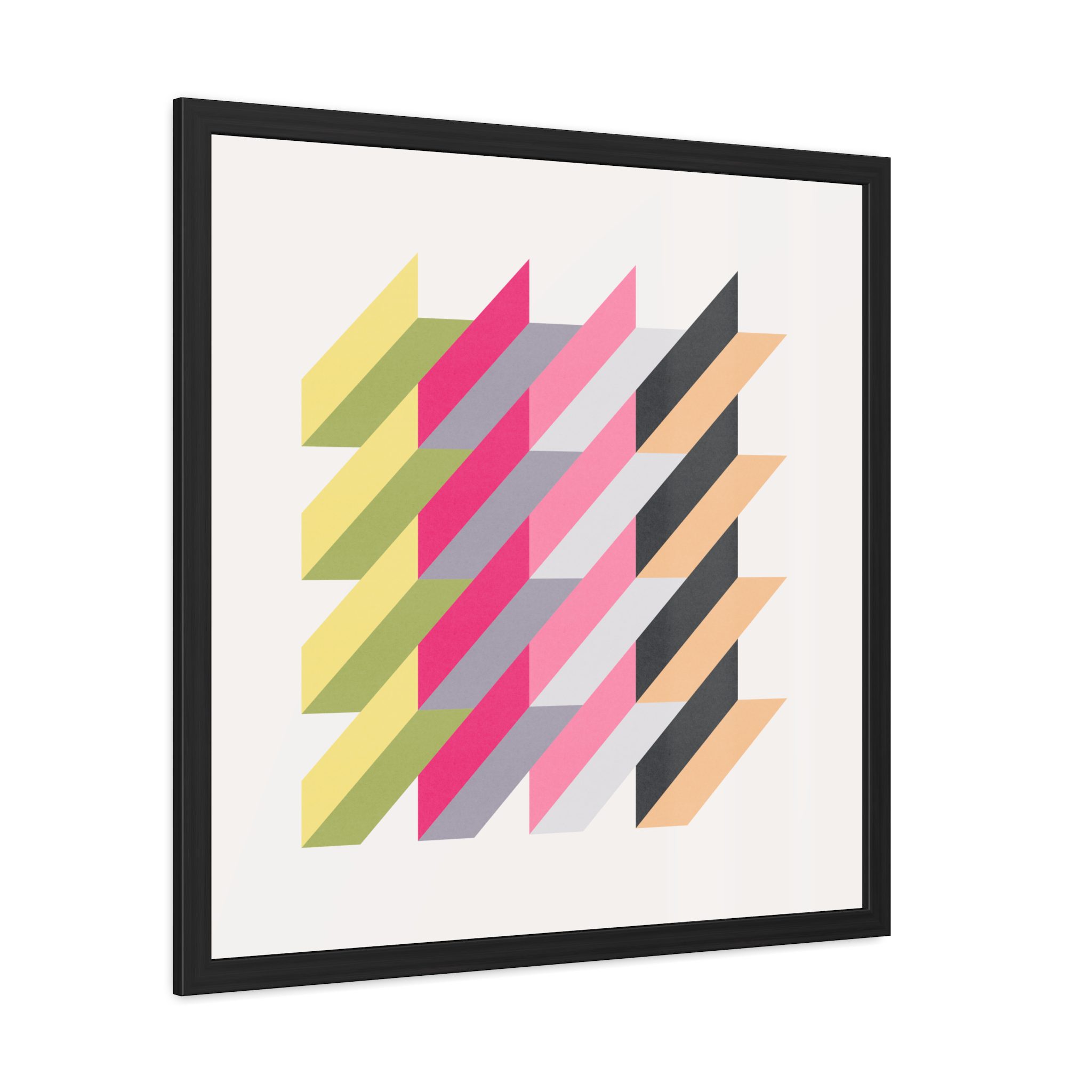 Geo Rectangles Framed Art Print - Image 10