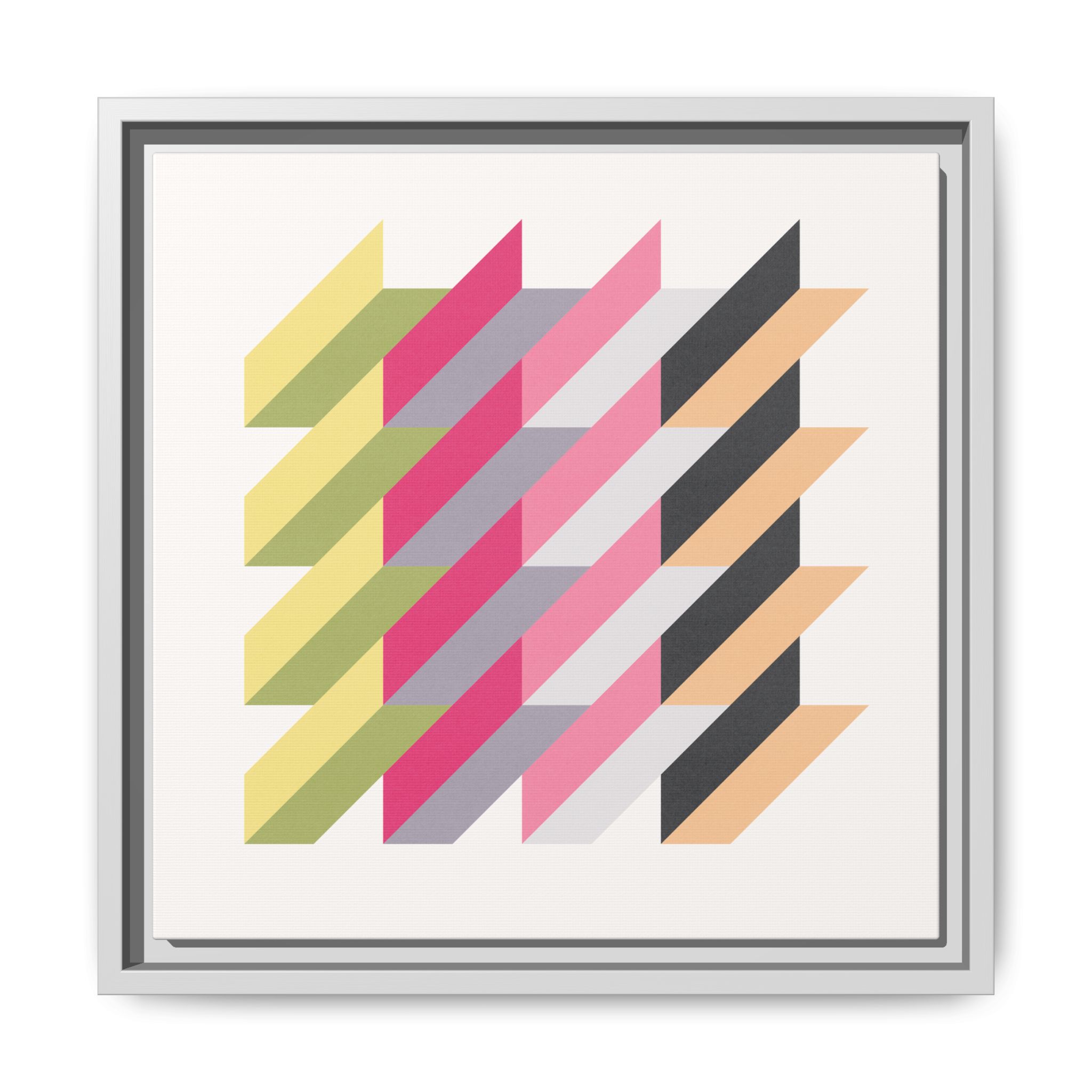 Geo Rectangles Matte Canvas, Framed - Image 13