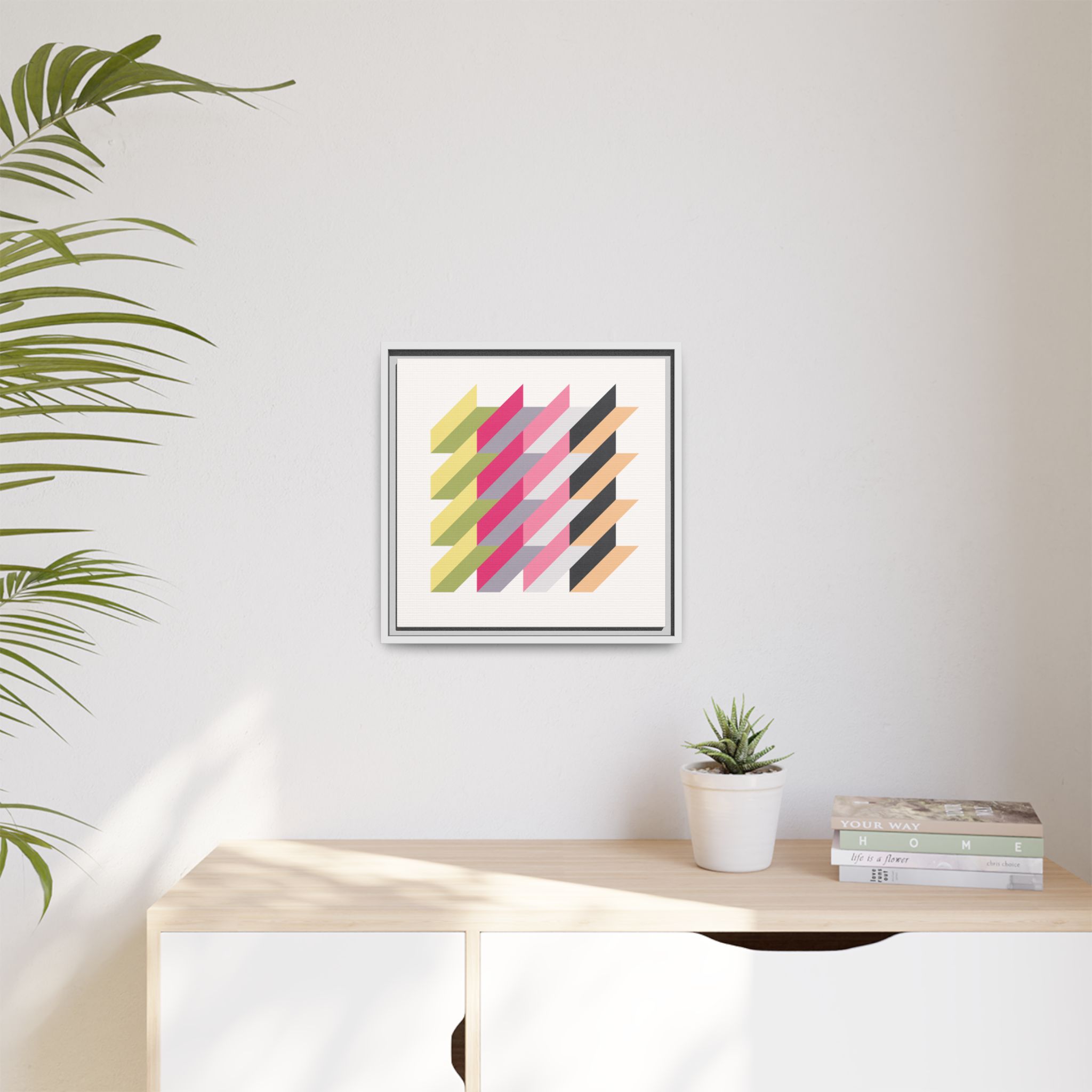 Geo Rectangles Matte Canvas, Framed - Image 47