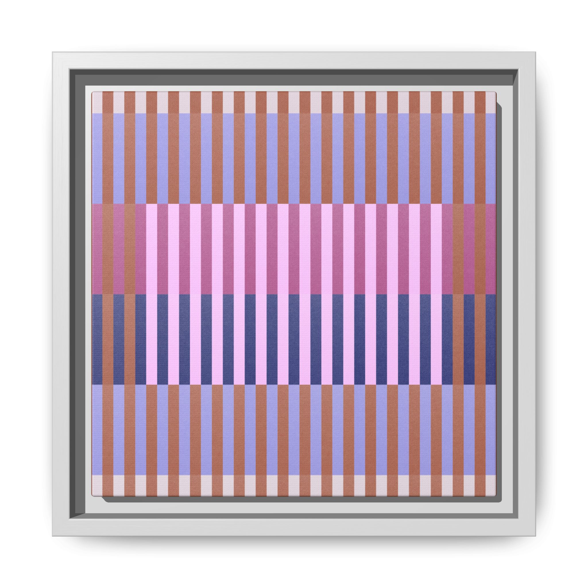 Purple Geo Lines Matte Canvas, Framed - Image 29