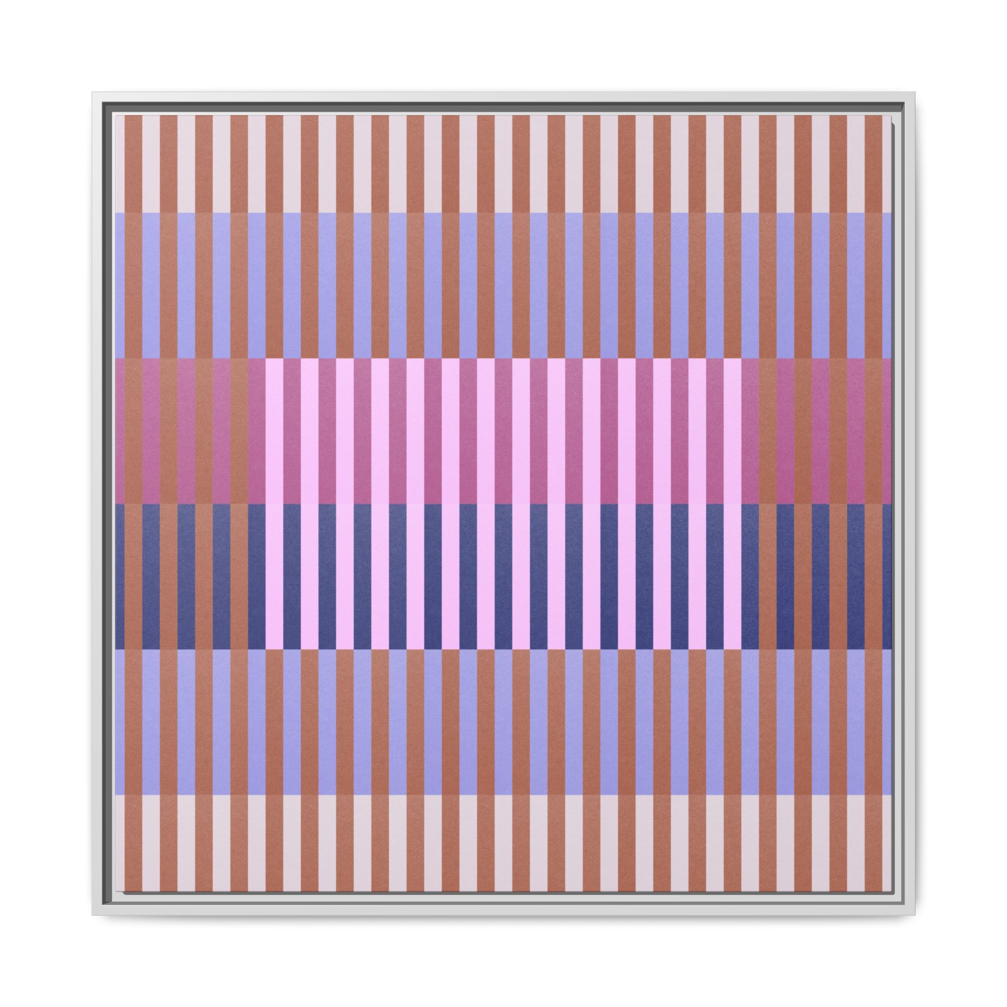 Purple Geo Lines Matte Canvas, Framed - Image 21