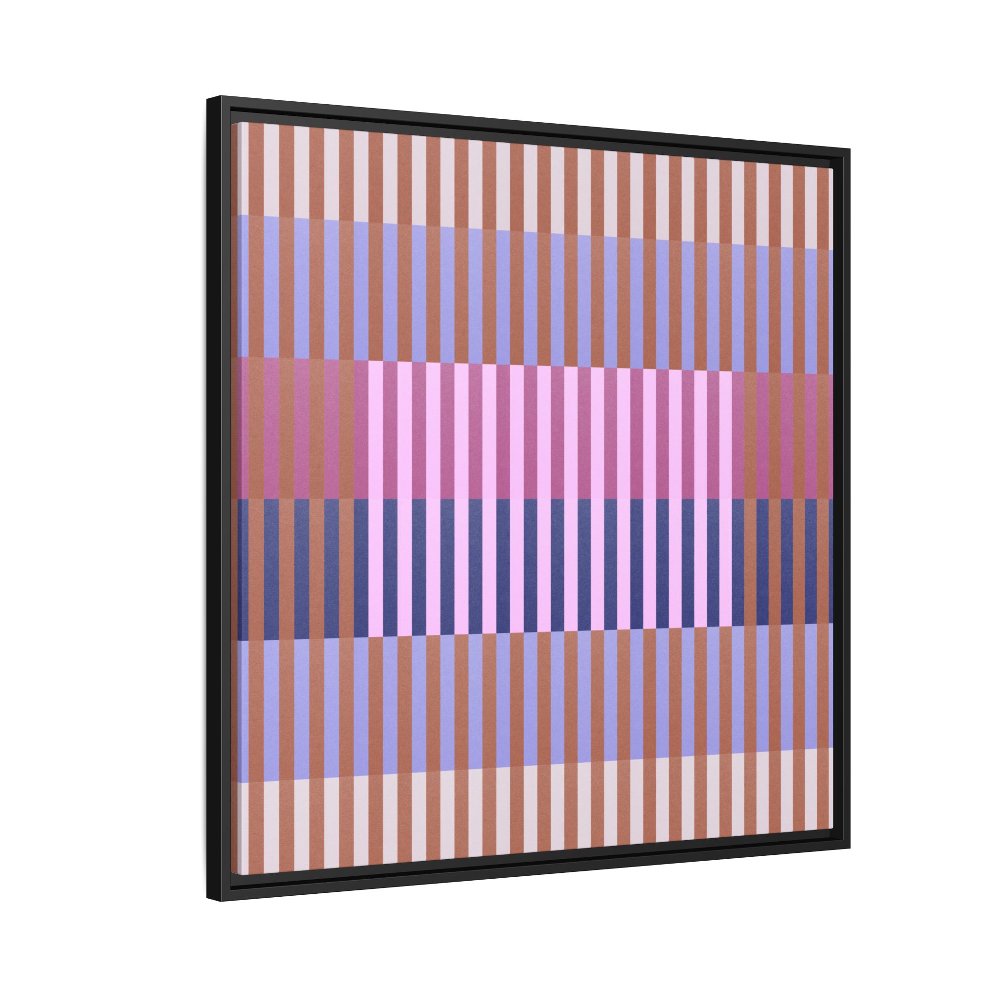 Purple Geo Lines Matte Canvas, Framed - Image 58