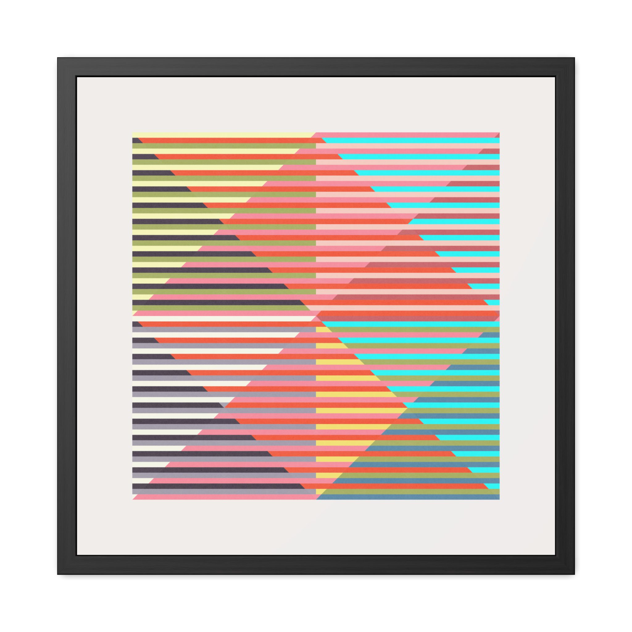 Geo Triangles Framed Art Print - Image 9
