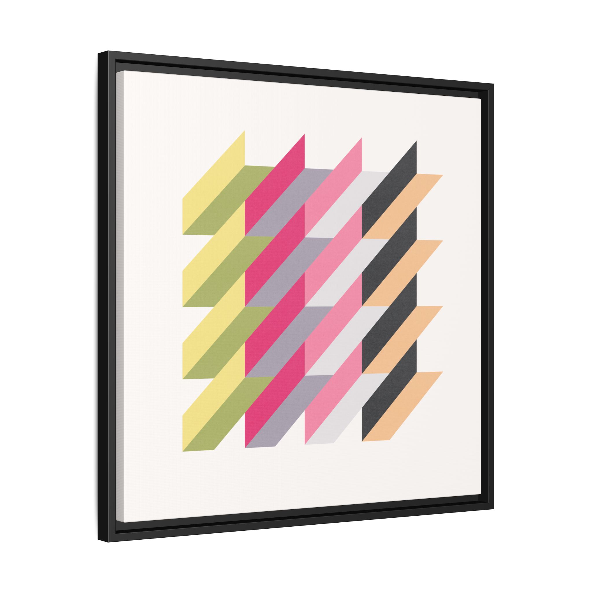 Geo Rectangles Matte Canvas, Framed - Image 6