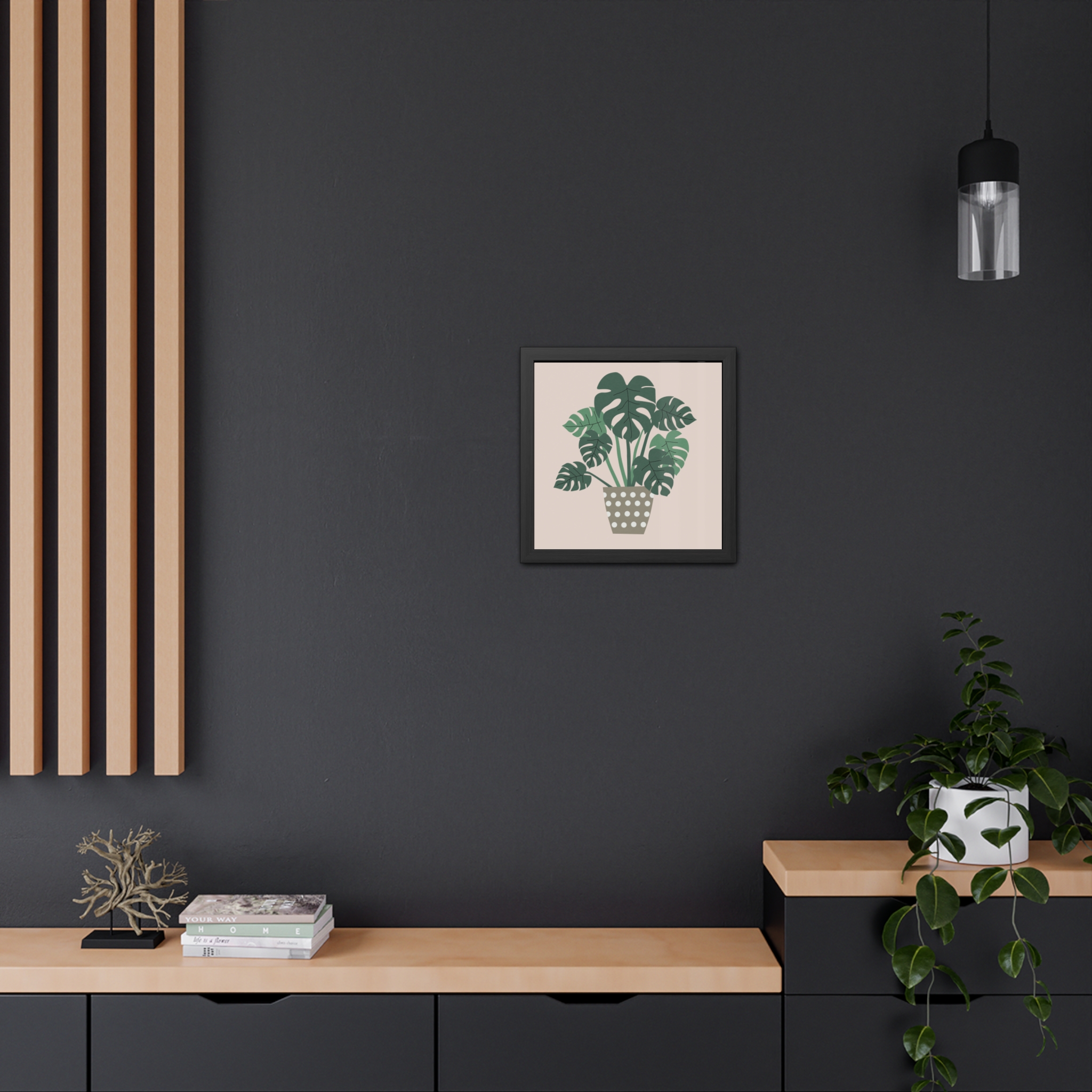 Cheese Plant Framed Art Print - Image 4