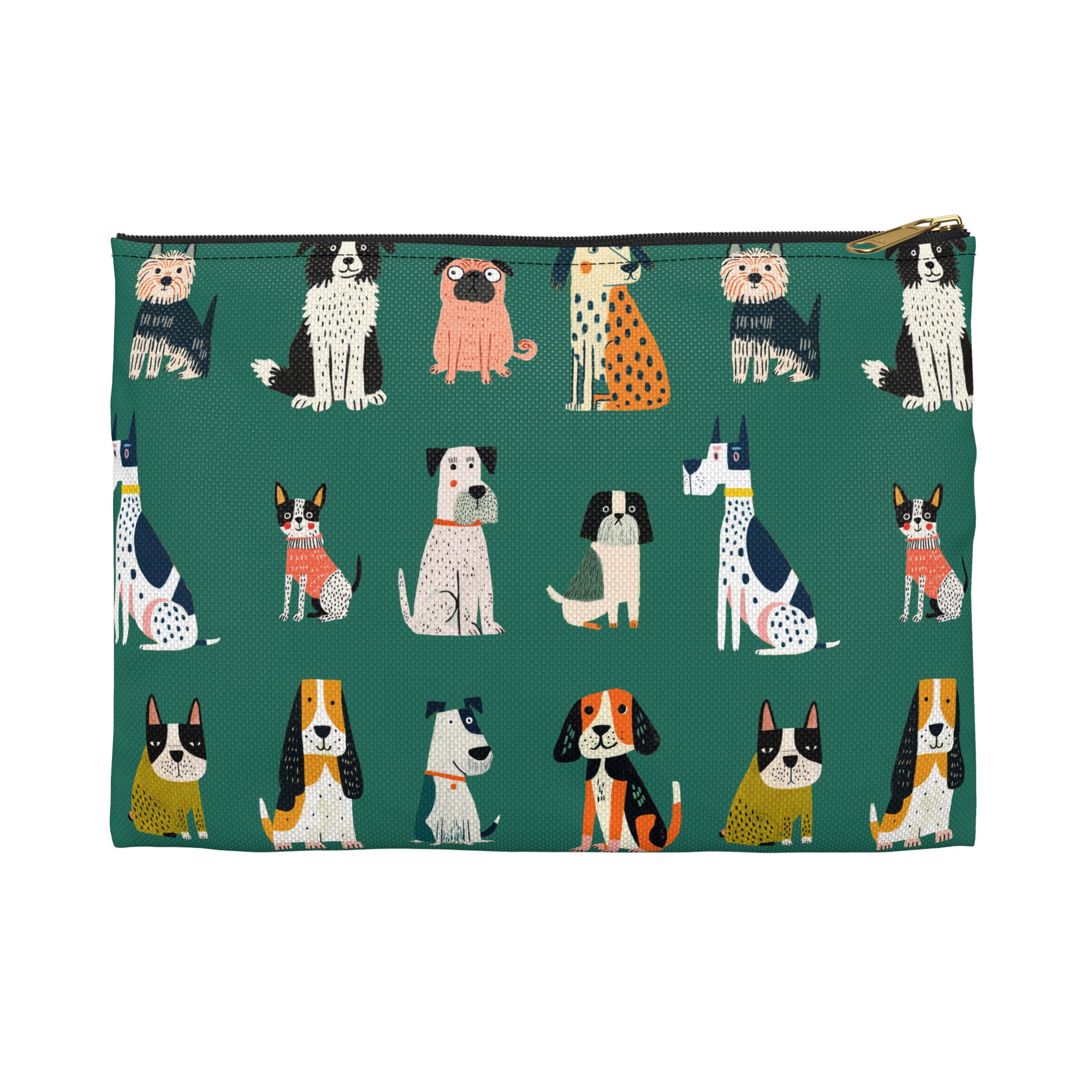 Cute Dogs Pattern Accessory Pouch