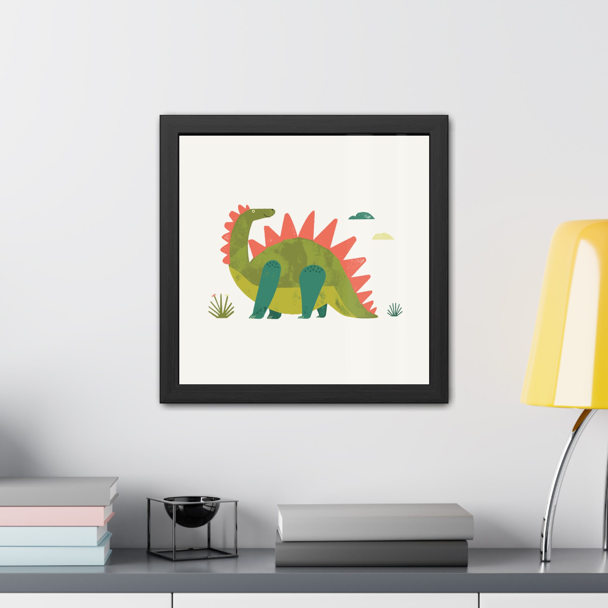 Stegosaurus Dinosaur Framed Art Print - Image 3