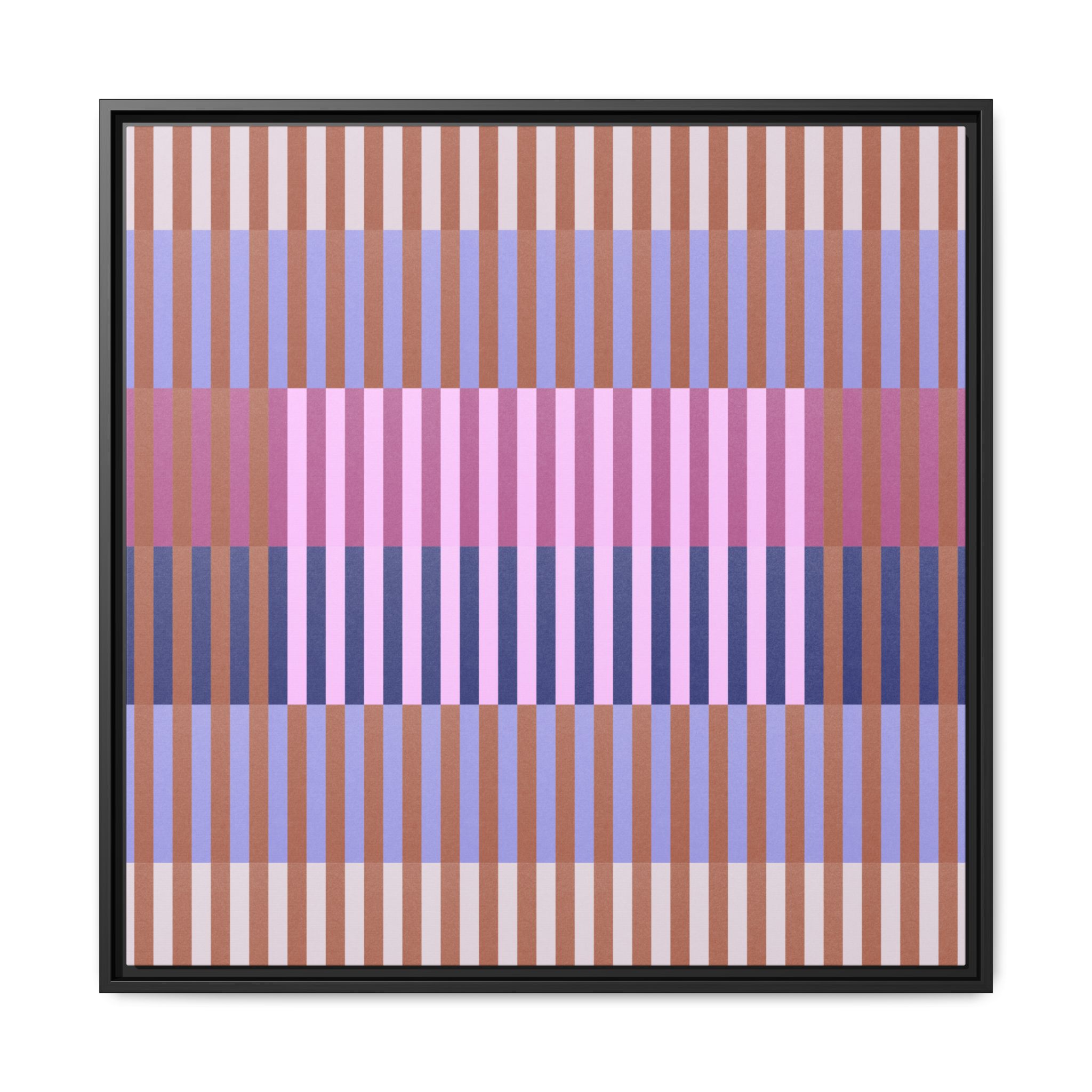 Purple Geo Lines Matte Canvas, Framed - Image 57