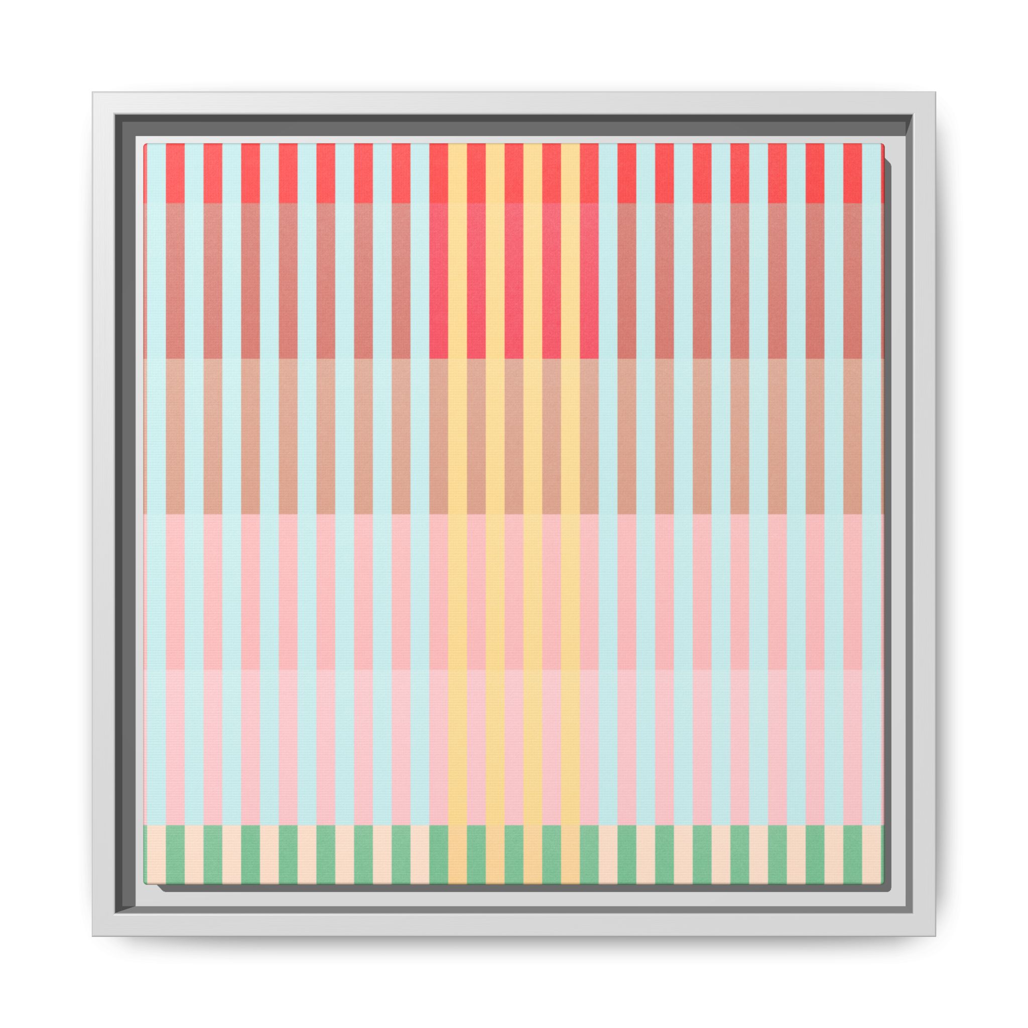 Apple Geo Lines Matte Canvas, Framed - Image 13