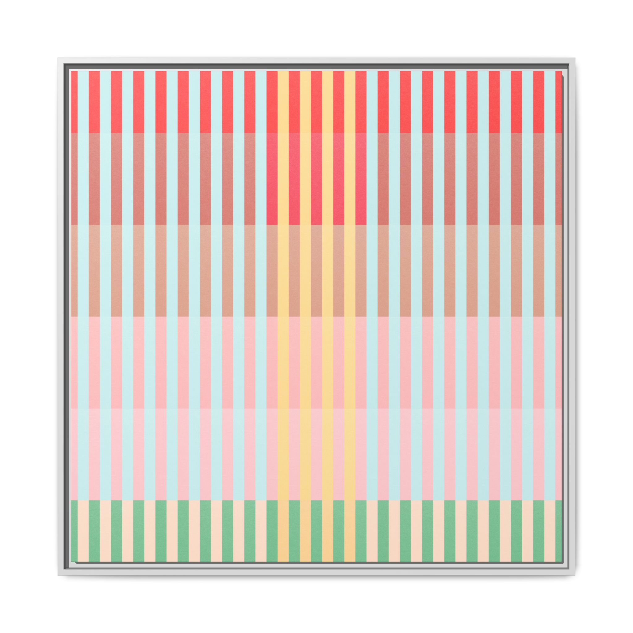 Apple Geo Lines Matte Canvas, Framed - Image 69