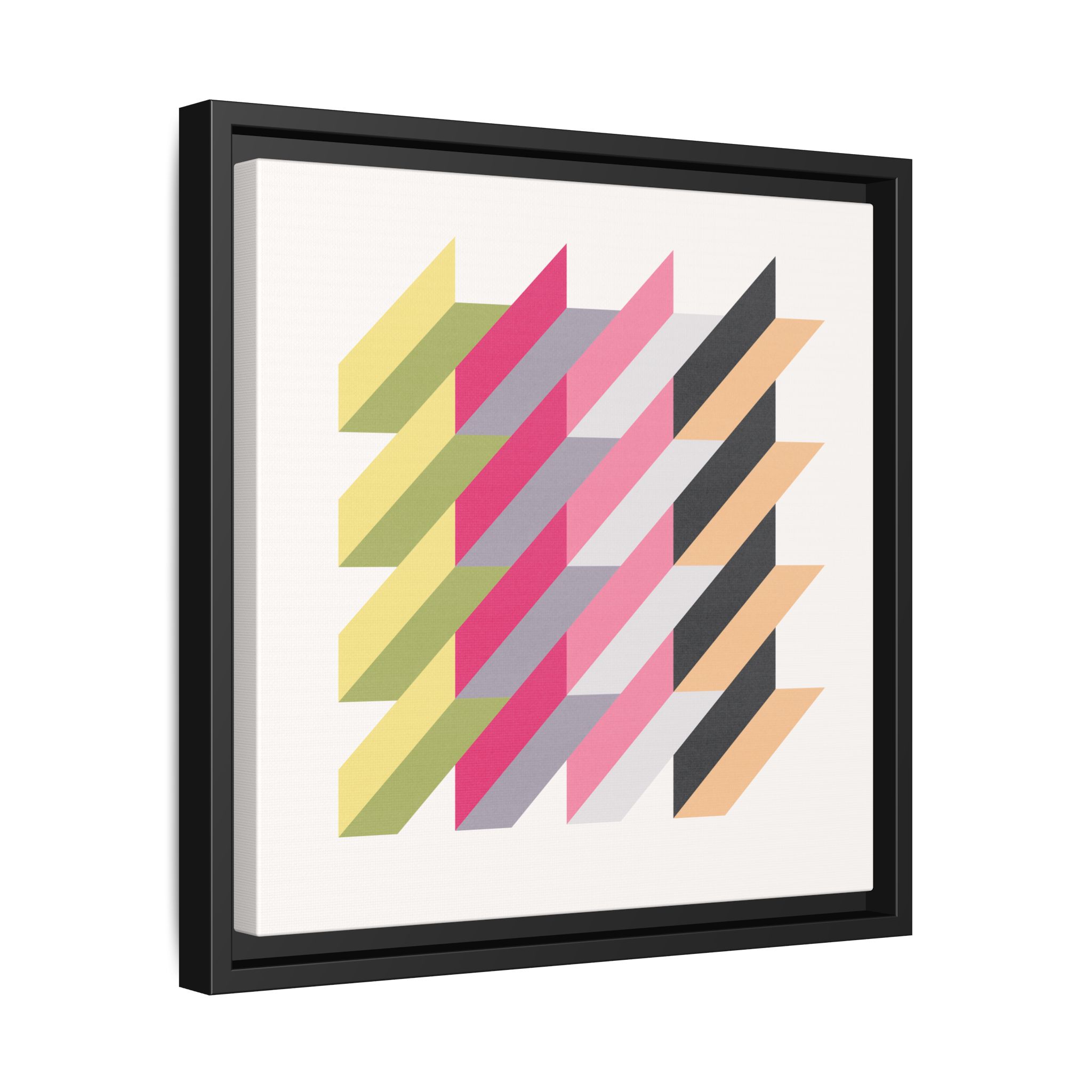 Geo Rectangles Matte Canvas, Framed - Image 2