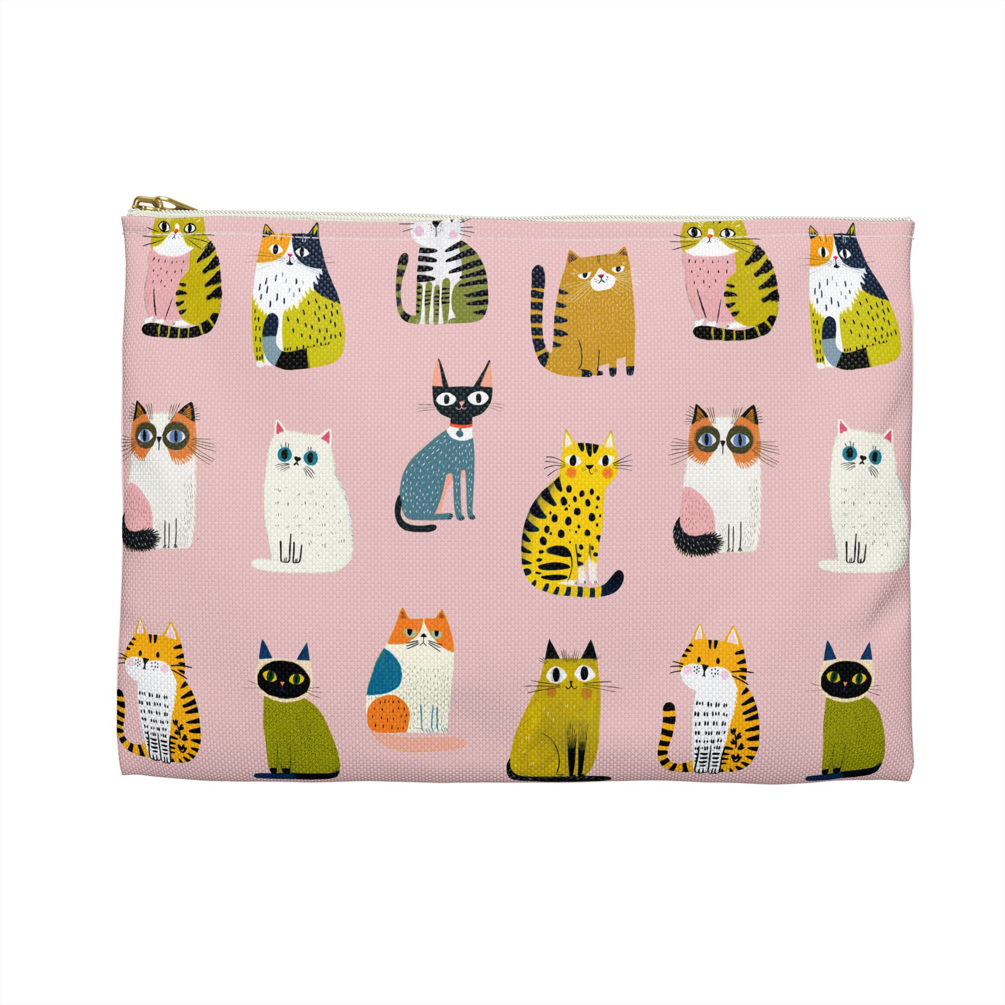 Cute Cats Pattern Accessory Pouch - Image 6