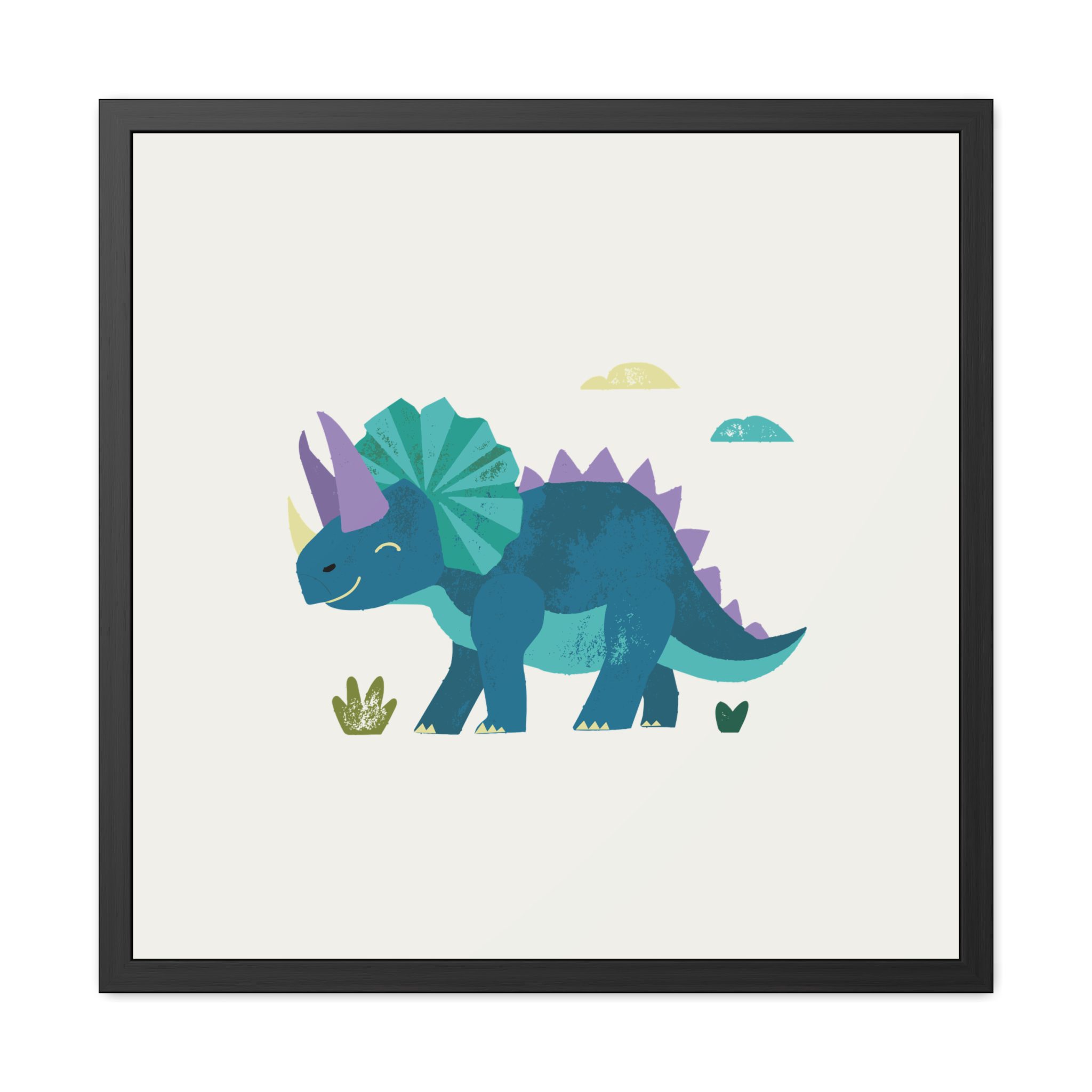Triceratops Dinosaur Framed Art Print - Image 9