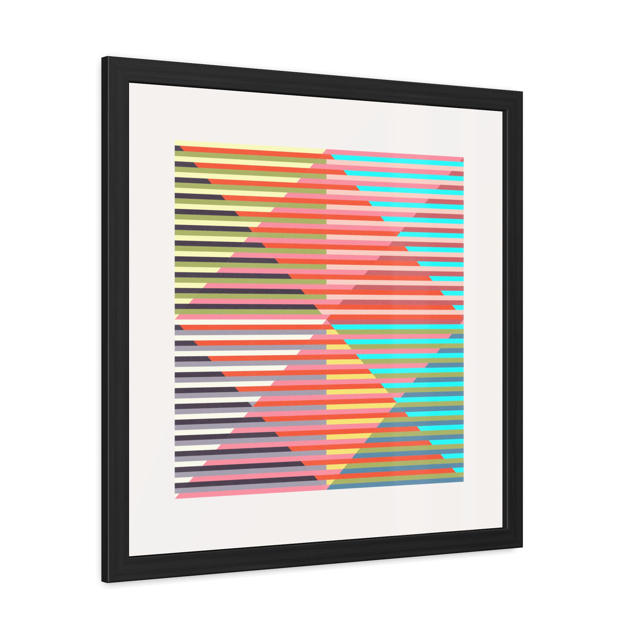 Geo Triangles Framed Art Print - Image 6