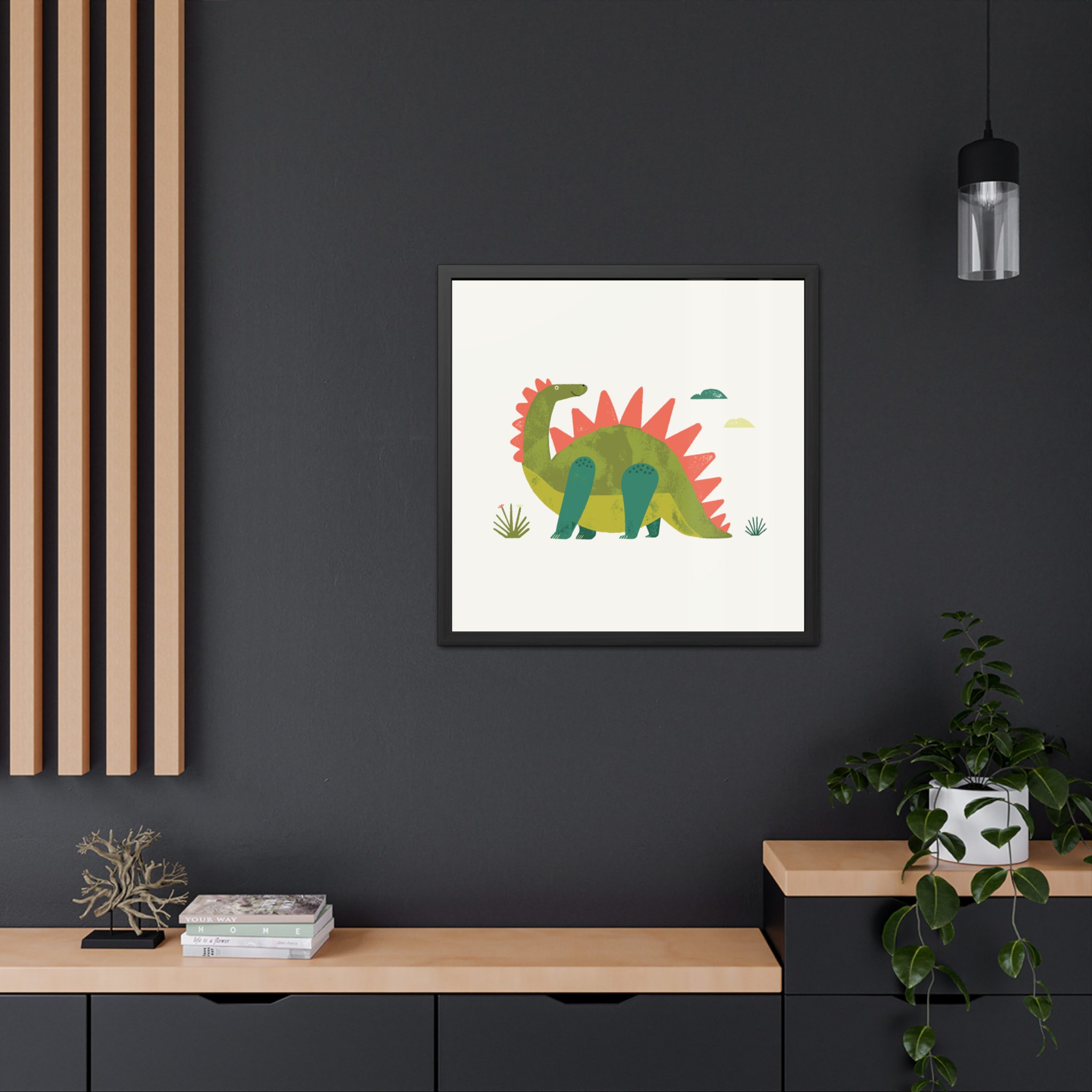 Stegosaurus Dinosaur Framed Art Print - Image 12