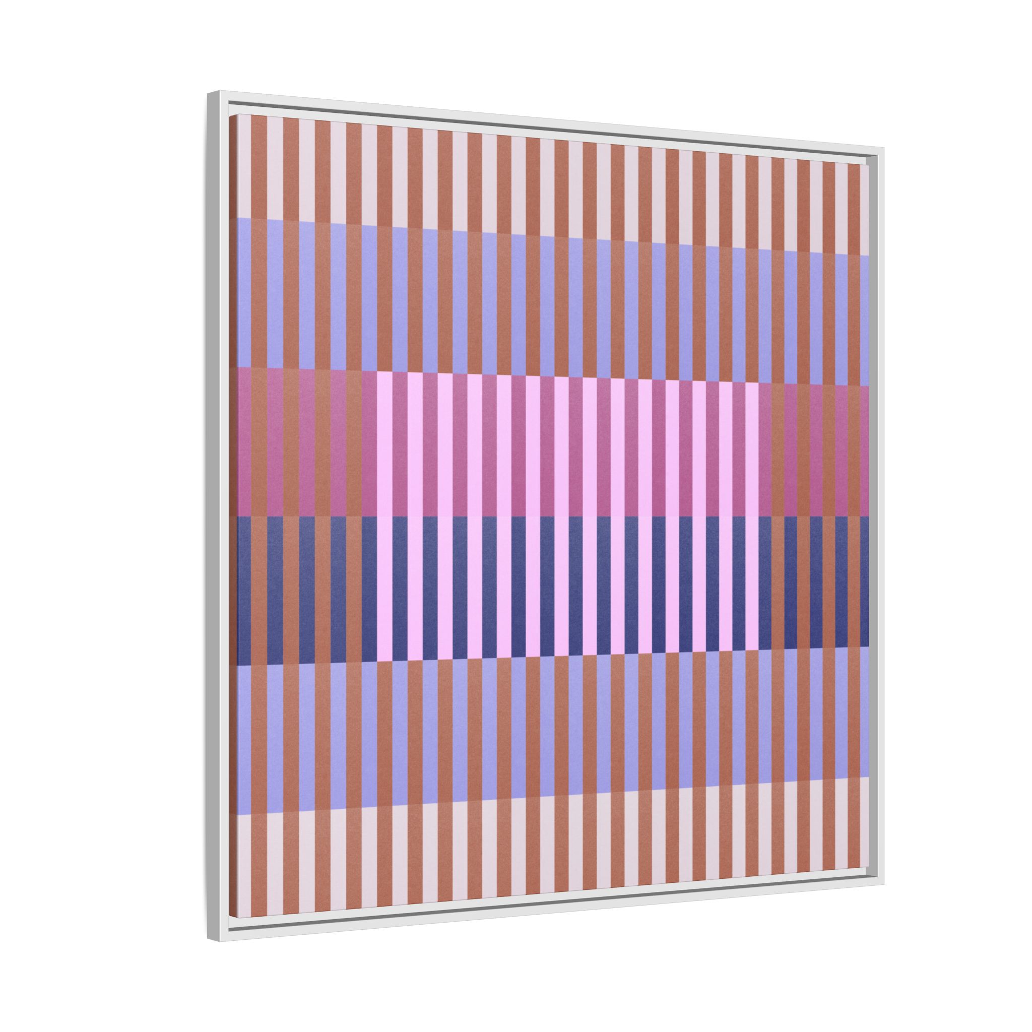 Purple Geo Lines Matte Canvas, Framed - Image 70