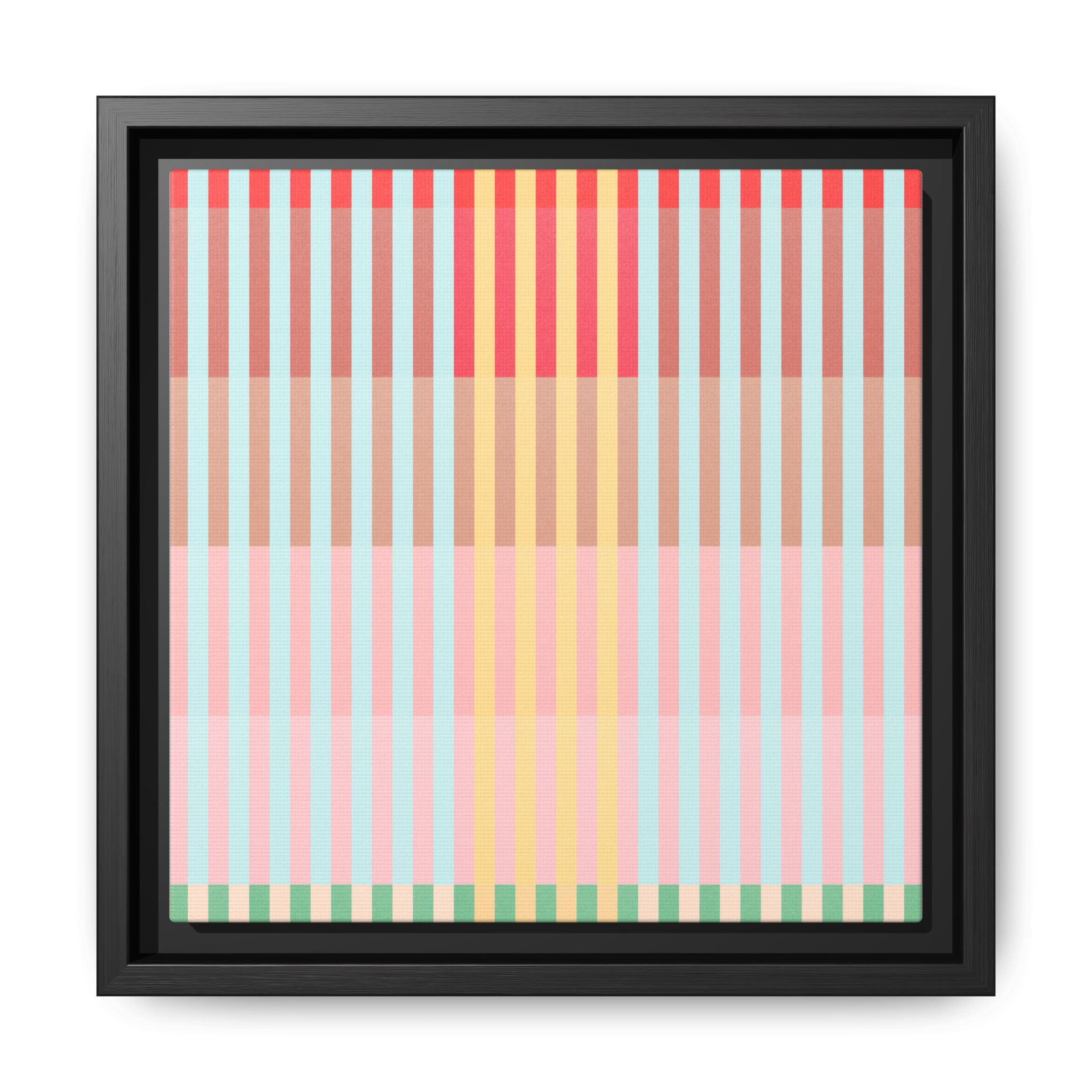 Apple Geo Lines Matte Canvas, Framed - Image 25