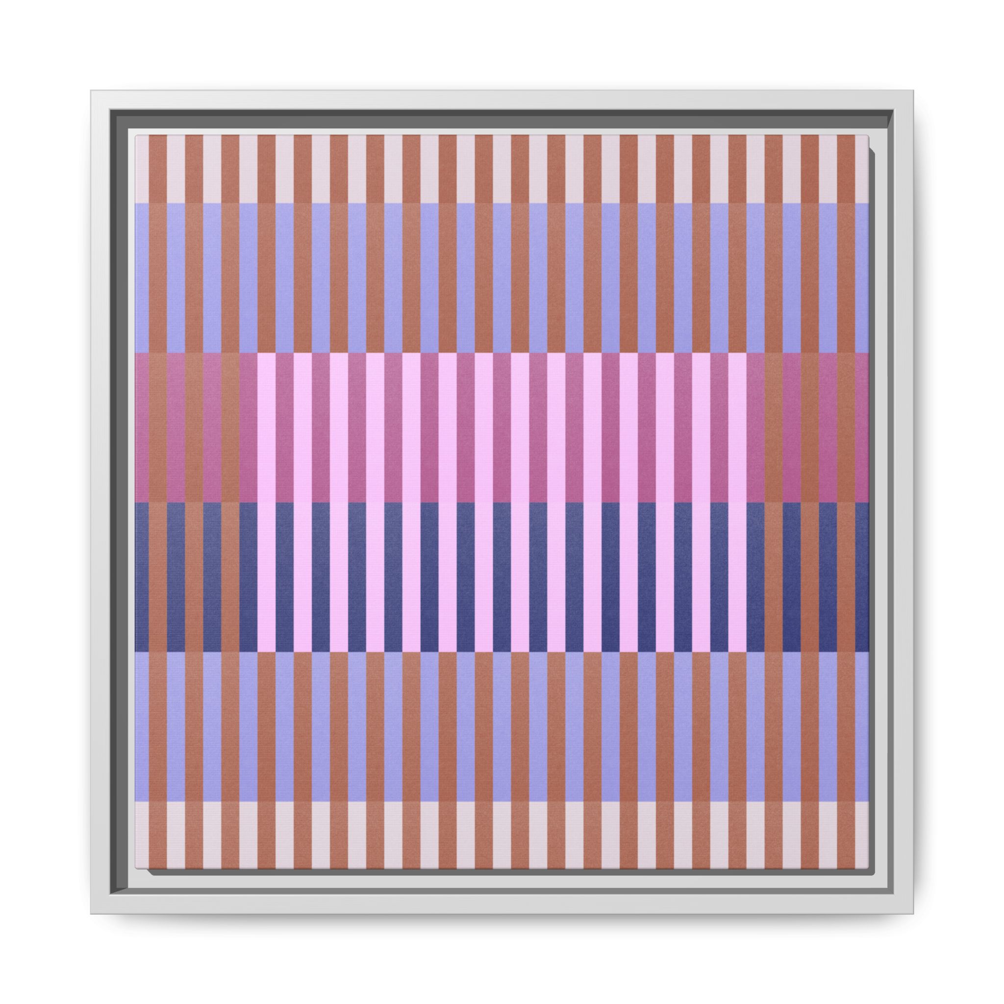 Purple Geo Lines Matte Canvas, Framed - Image 45