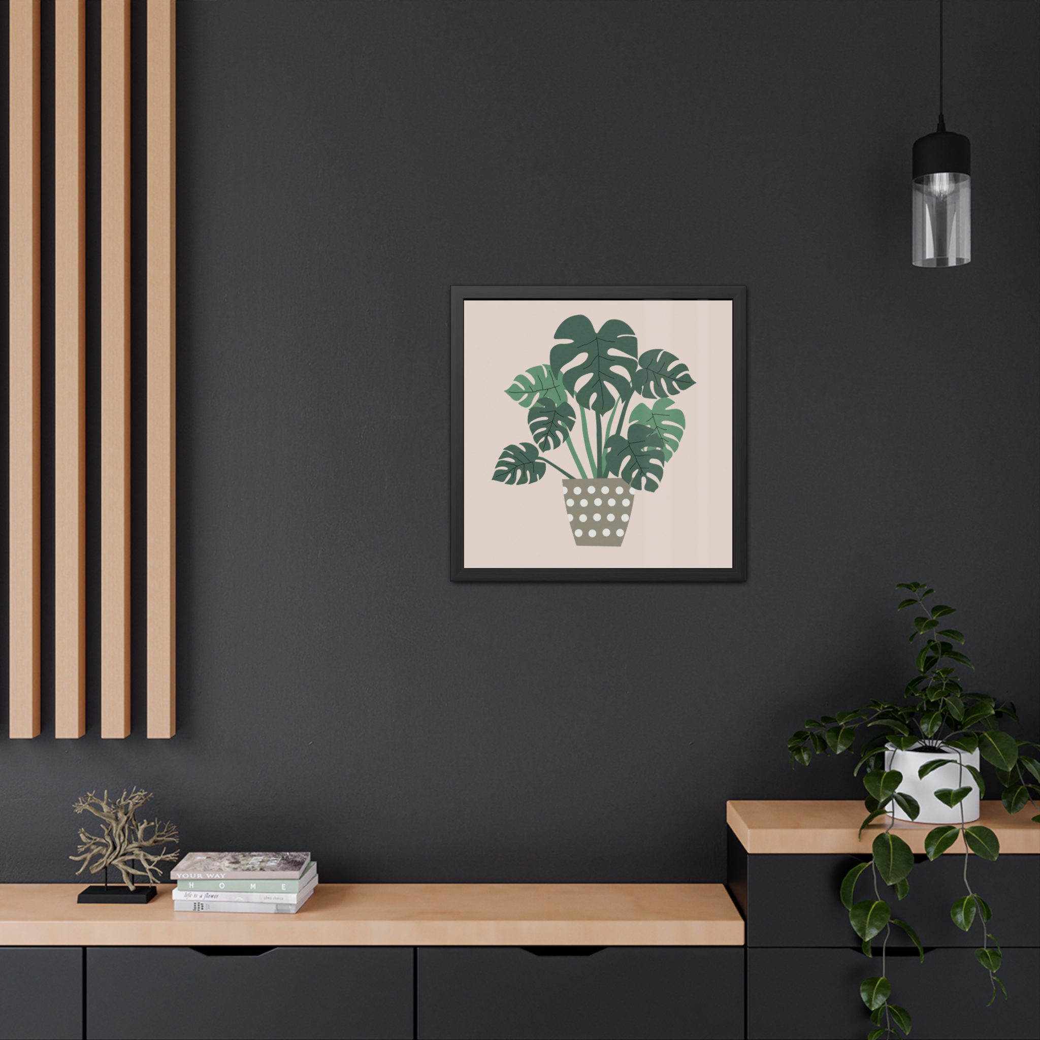 Cheese Plant Framed Art Print - Image 8