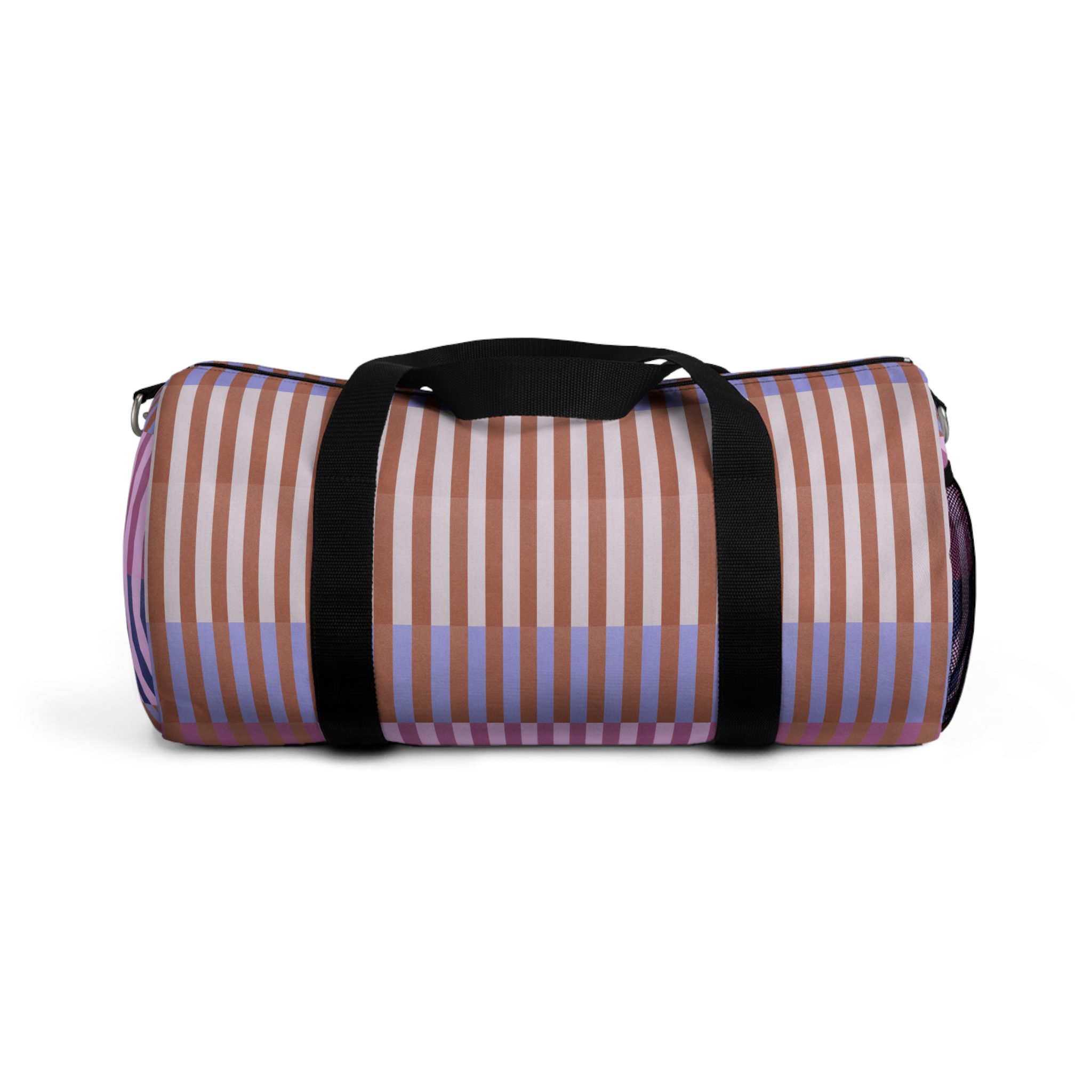 Purple Geo Lines Duffel Bag