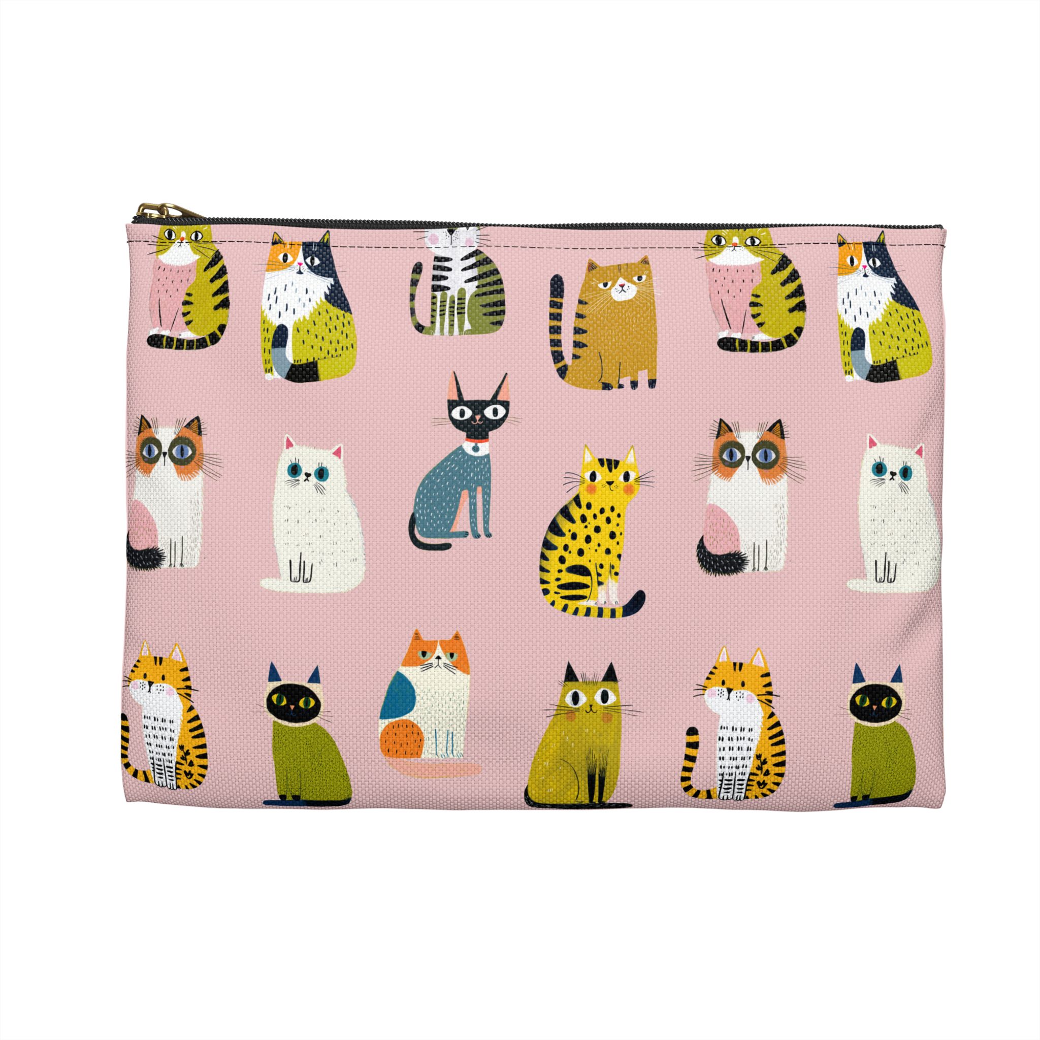 Cute Cats Pattern Accessory Pouch - Image 2