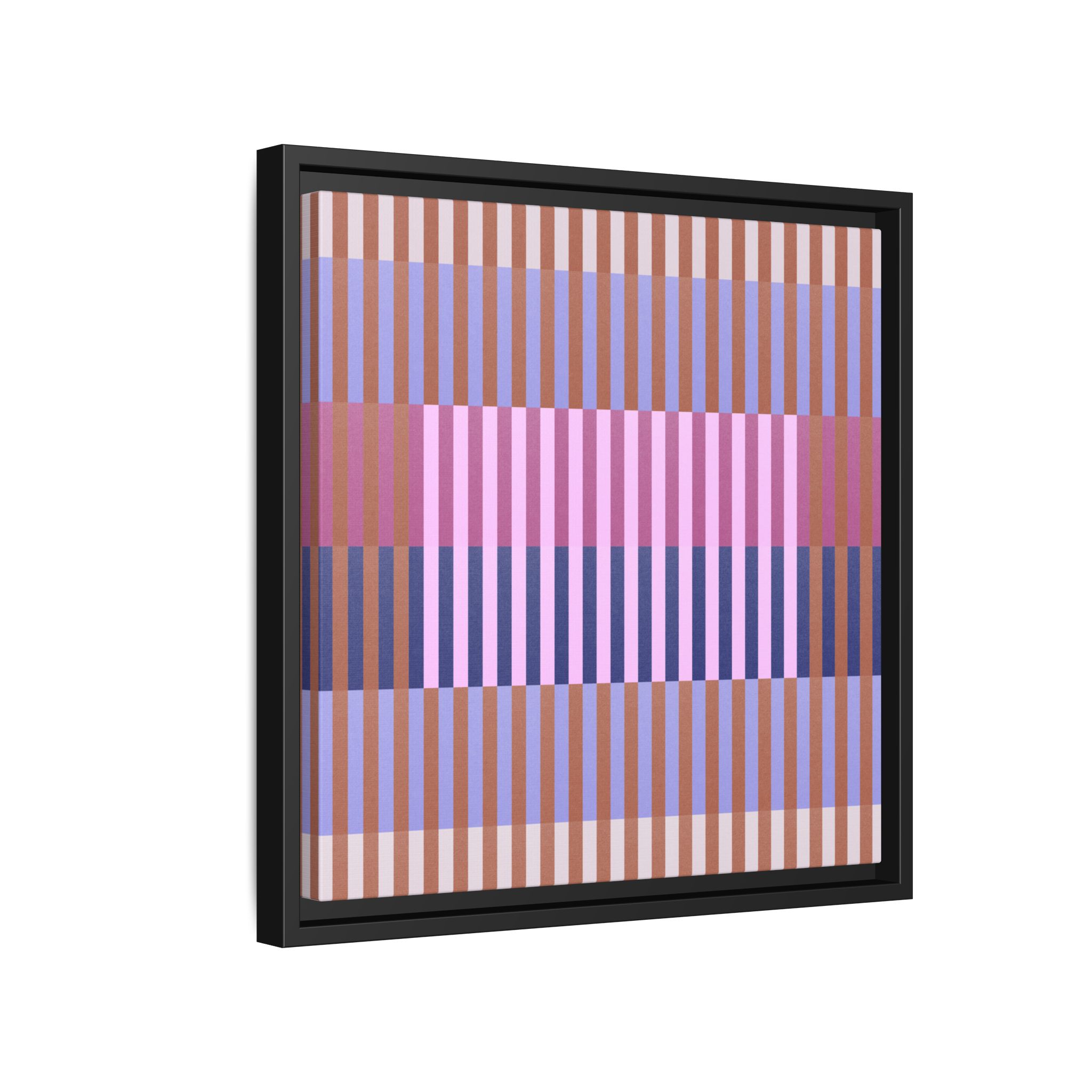 Purple Geo Lines Matte Canvas, Framed - Image 42