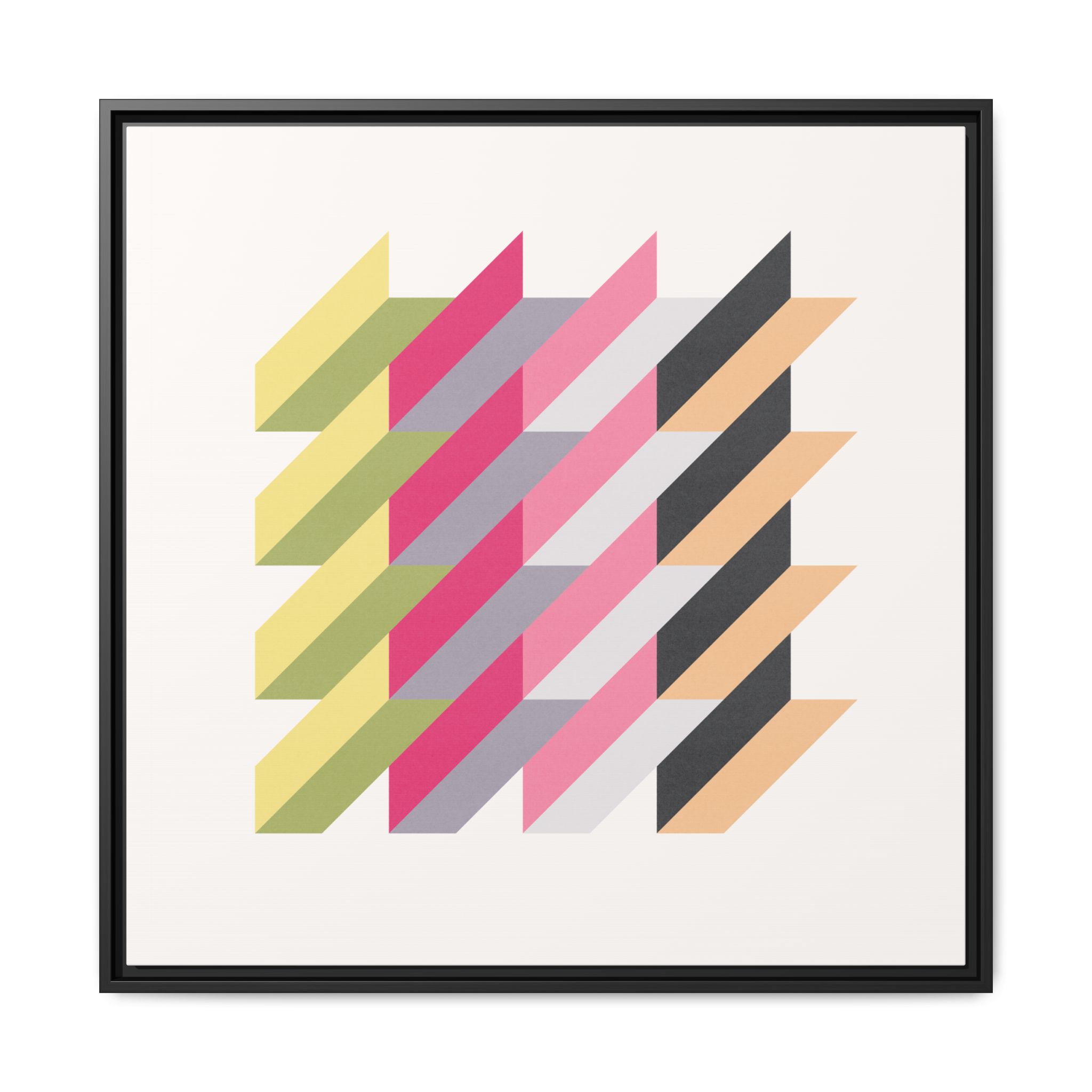 Geo Rectangles Matte Canvas, Framed - Image 57