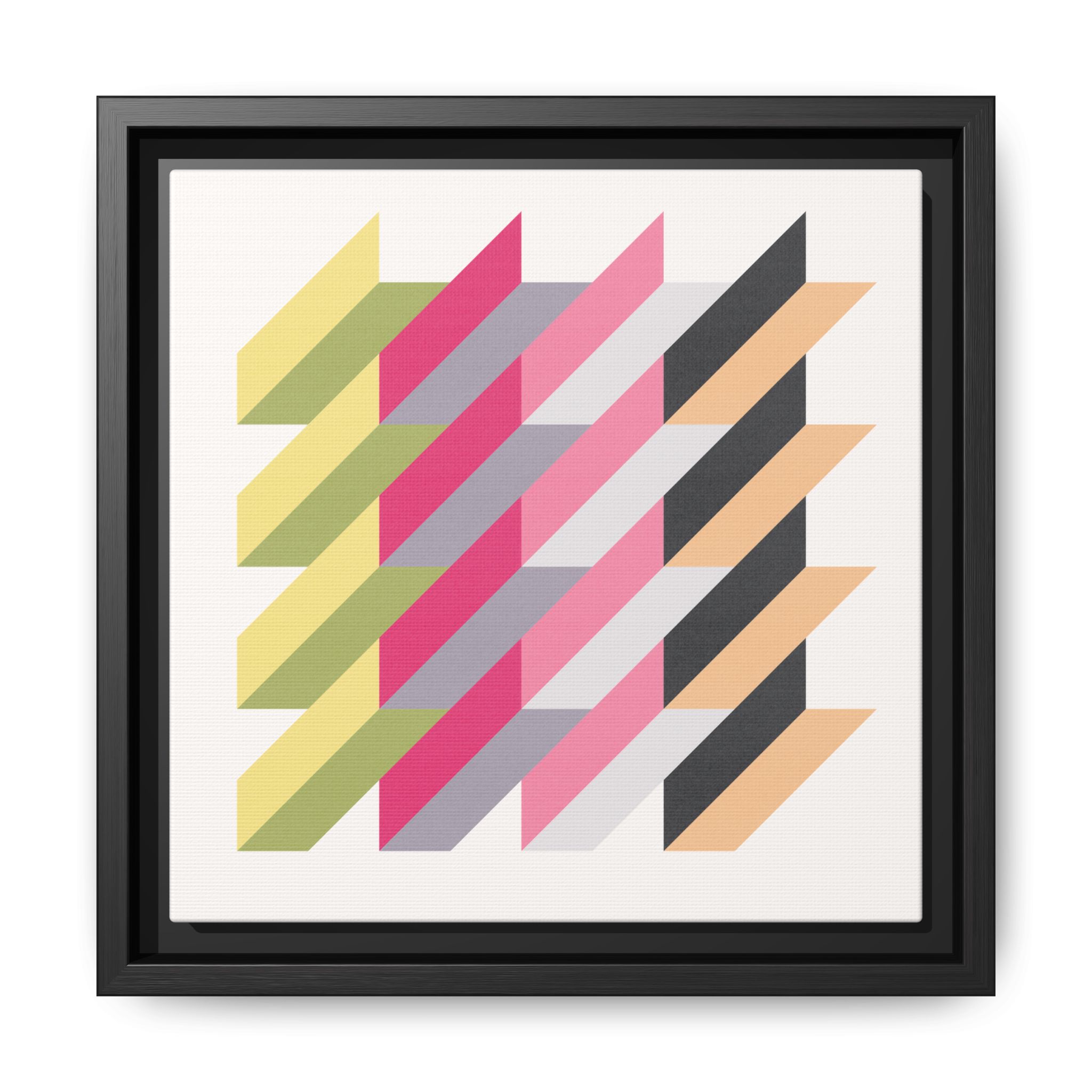 Geo Rectangles Matte Canvas, Framed - Image 25