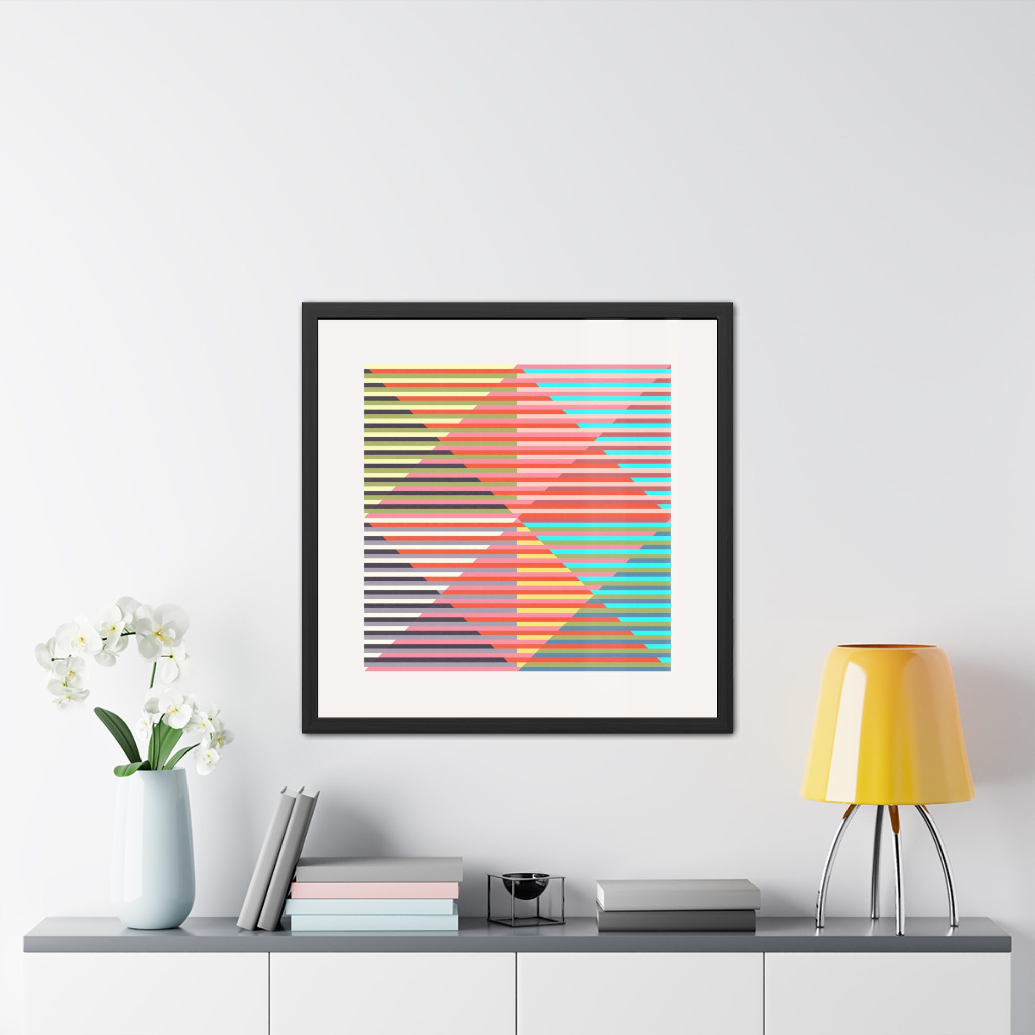 Geo Triangles Framed Art Print - Image 11