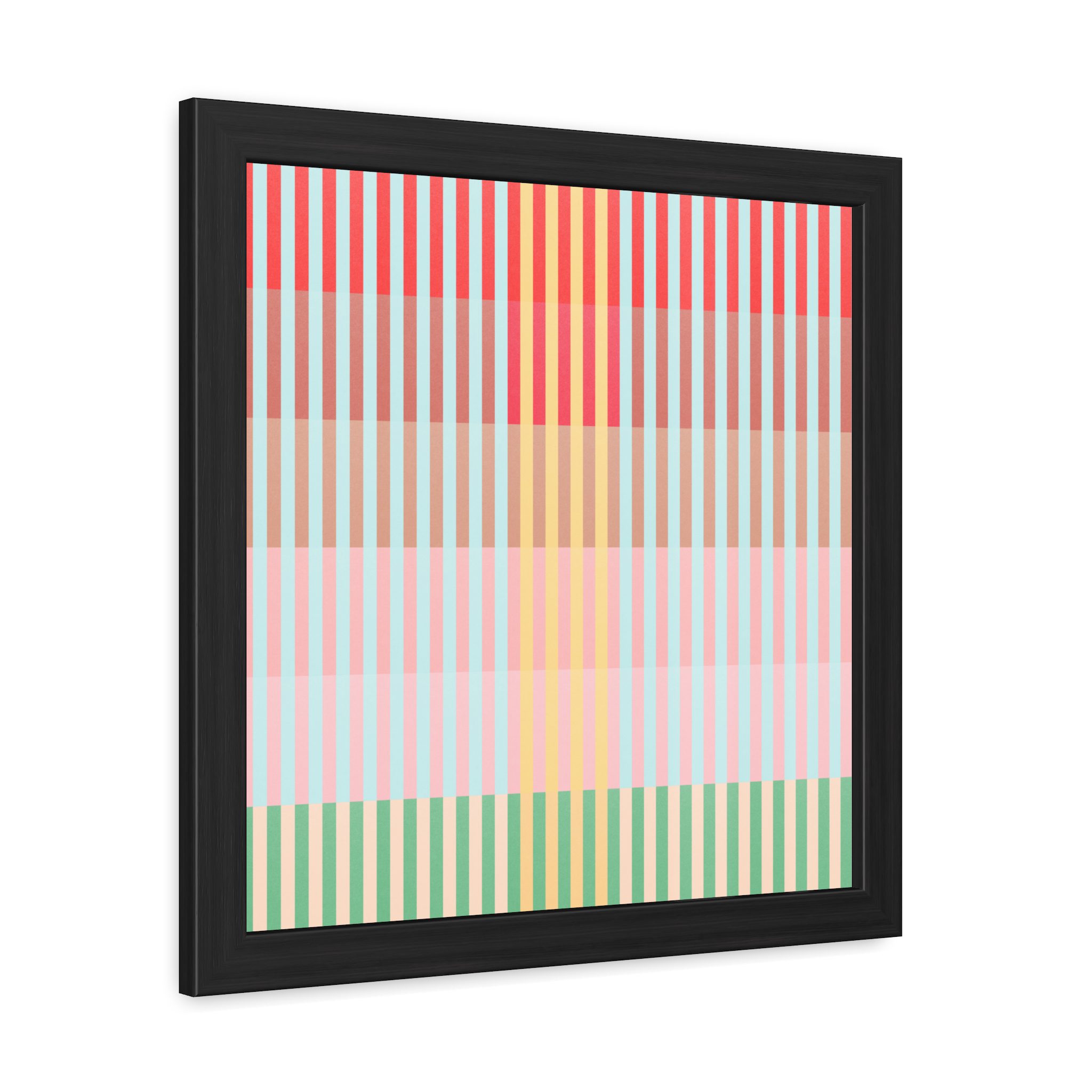 Apple Geo Lines Framed Art Print - Image 2