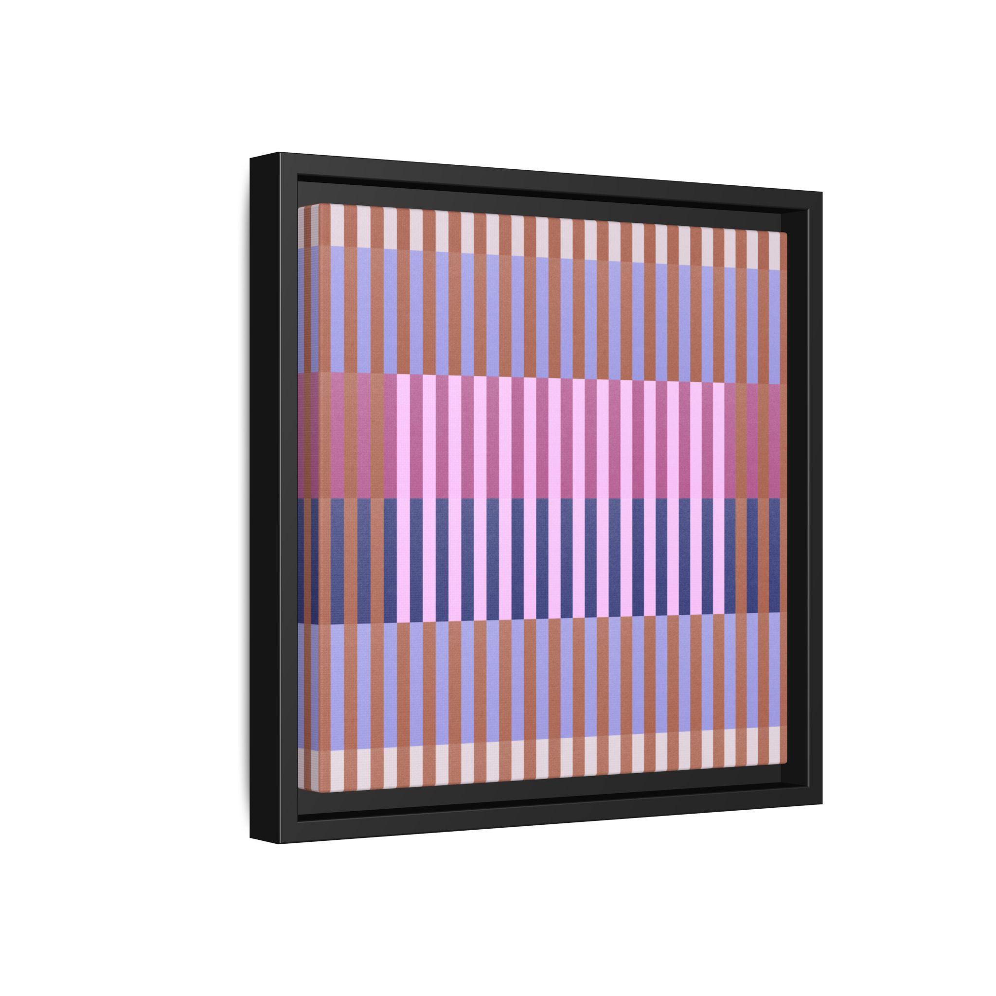 Purple Geo Lines Matte Canvas, Framed - Image 34