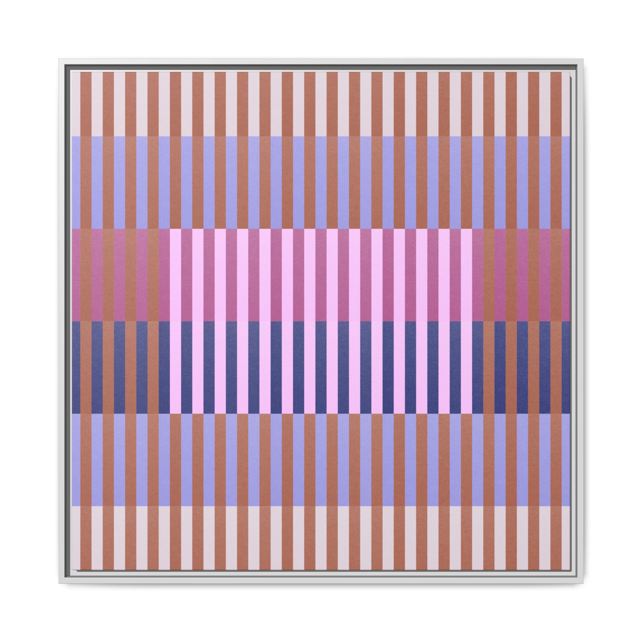 Purple Geo Lines Matte Canvas, Framed - Image 69
