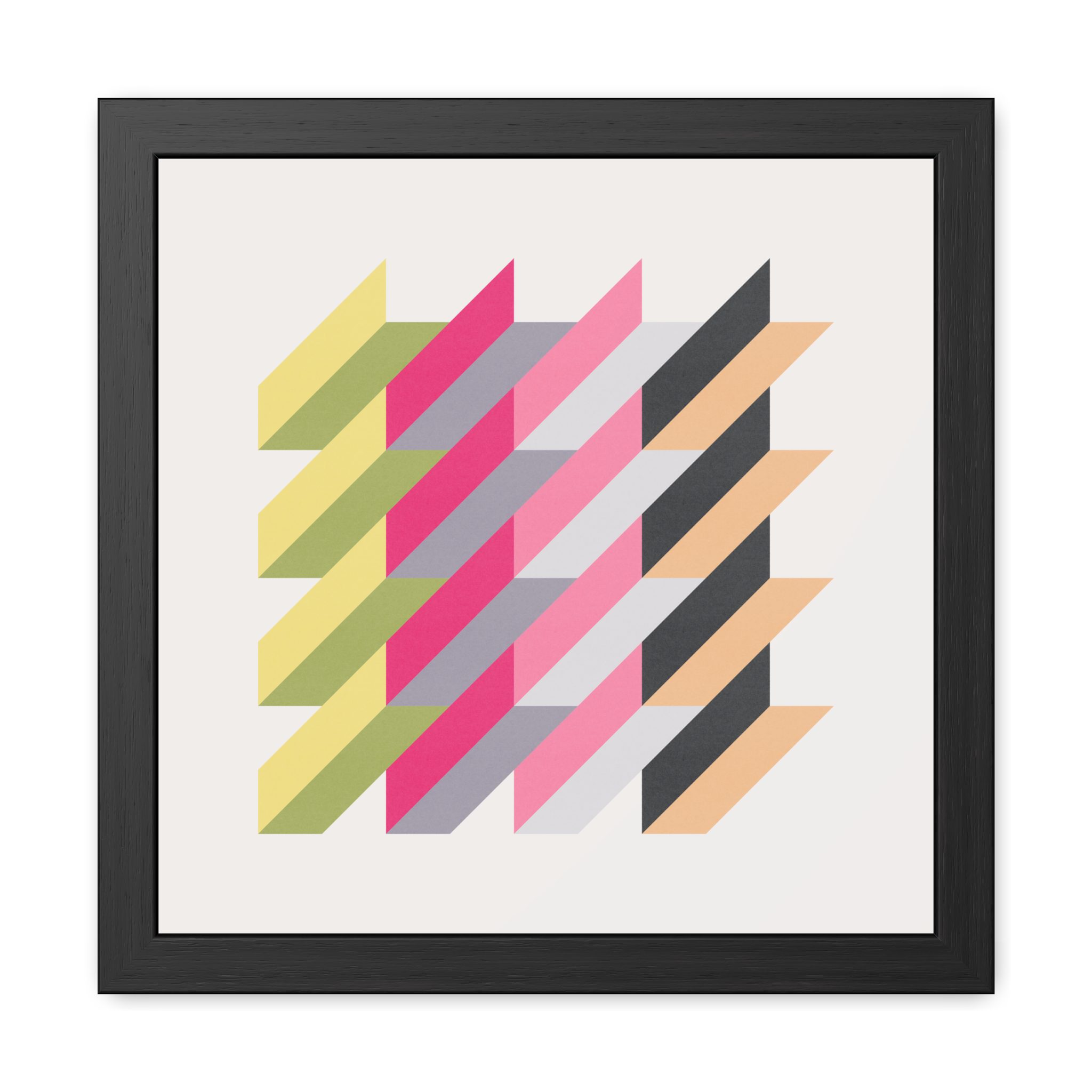 Geo Rectangles Framed Art Print