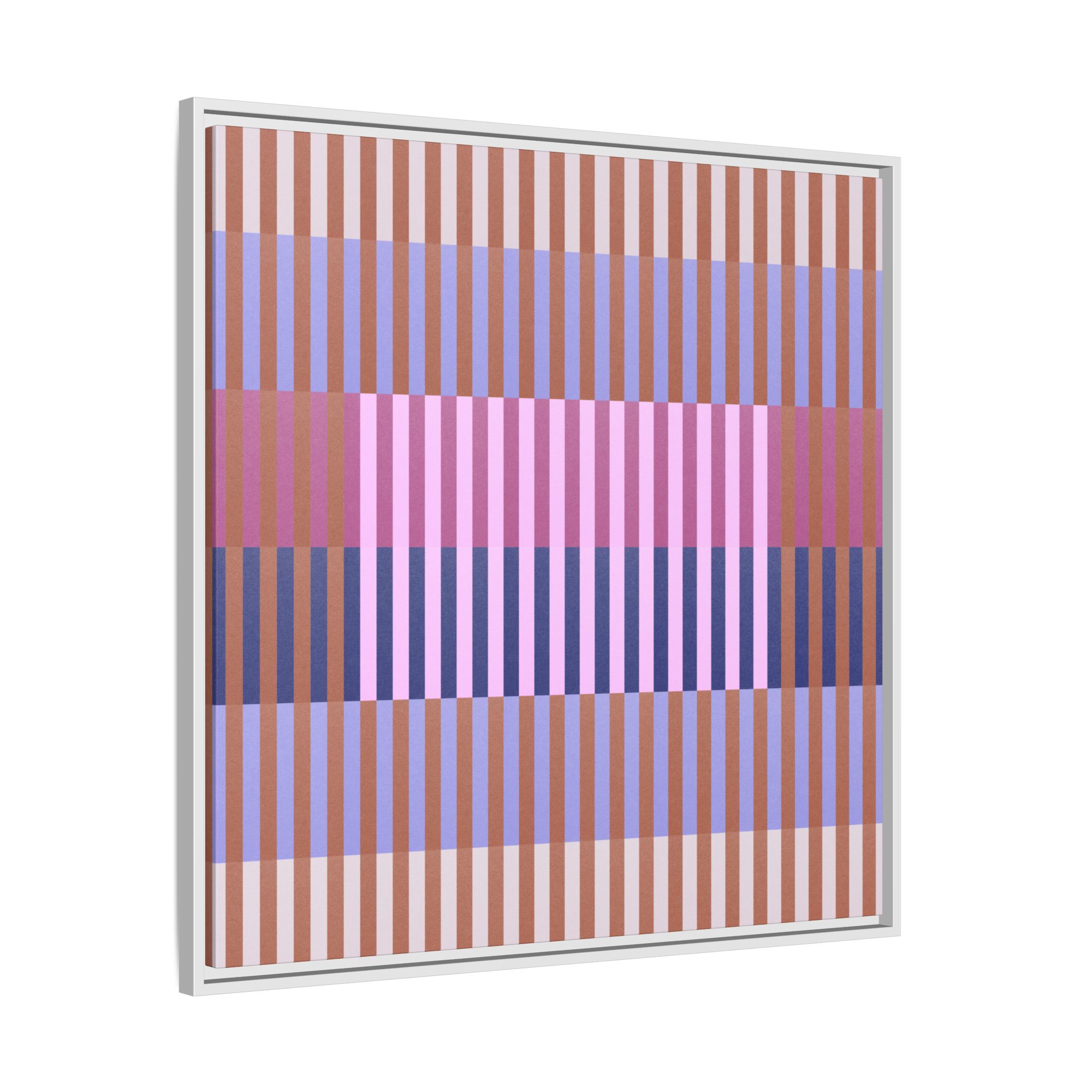 Purple Geo Lines Matte Canvas, Framed - Image 22