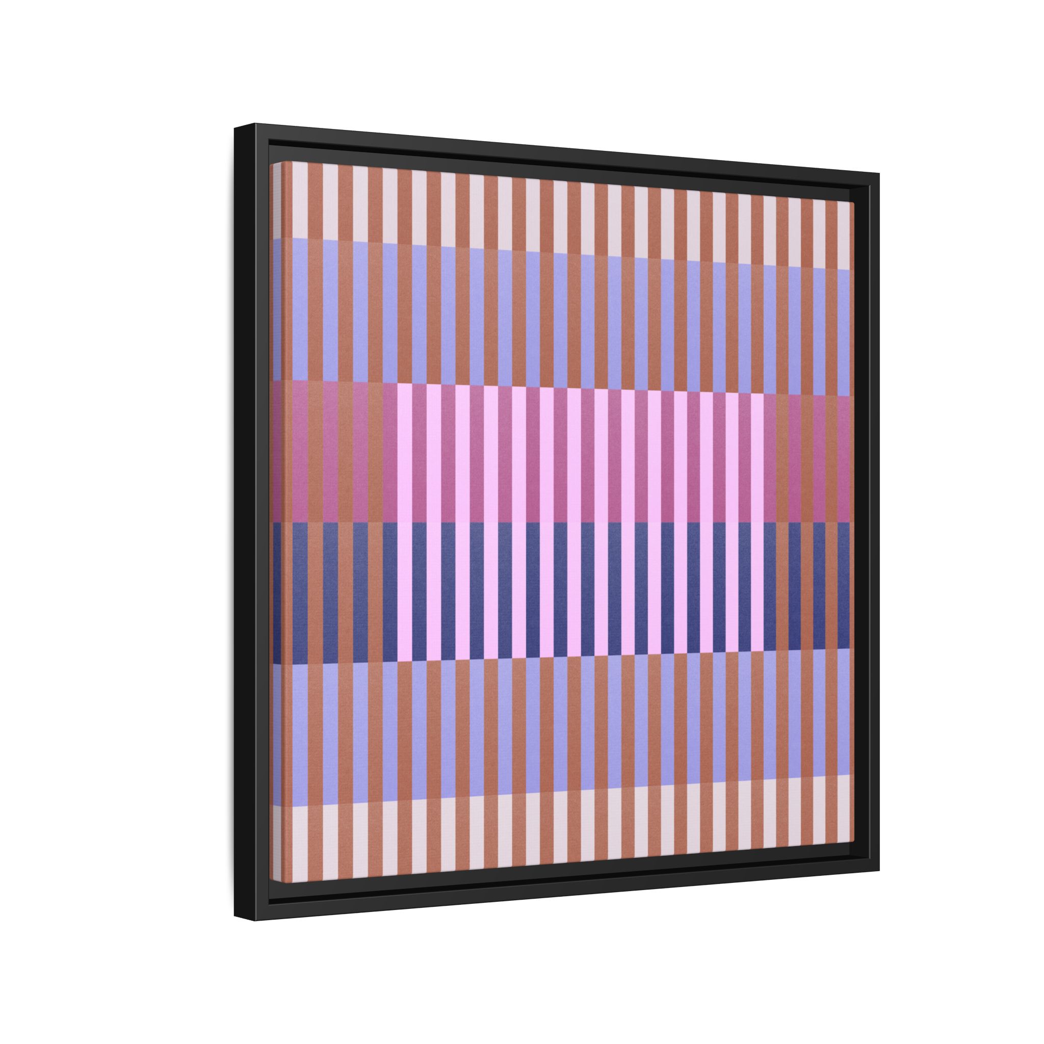 Purple Geo Lines Matte Canvas, Framed - Image 50