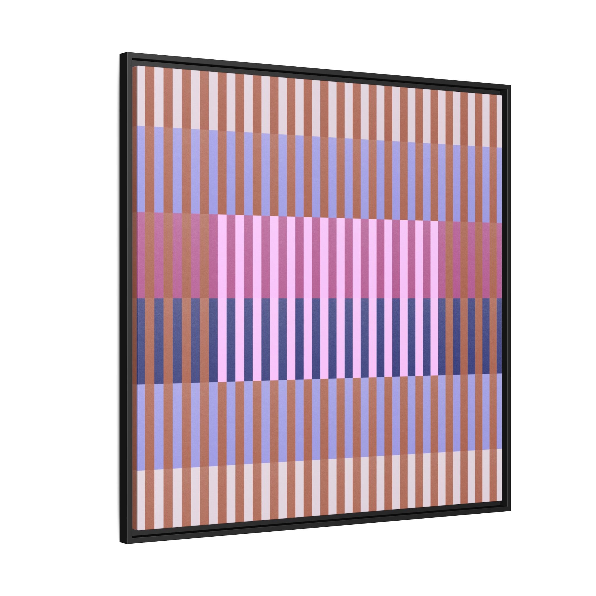 Purple Geo Lines Matte Canvas, Framed - Image 66