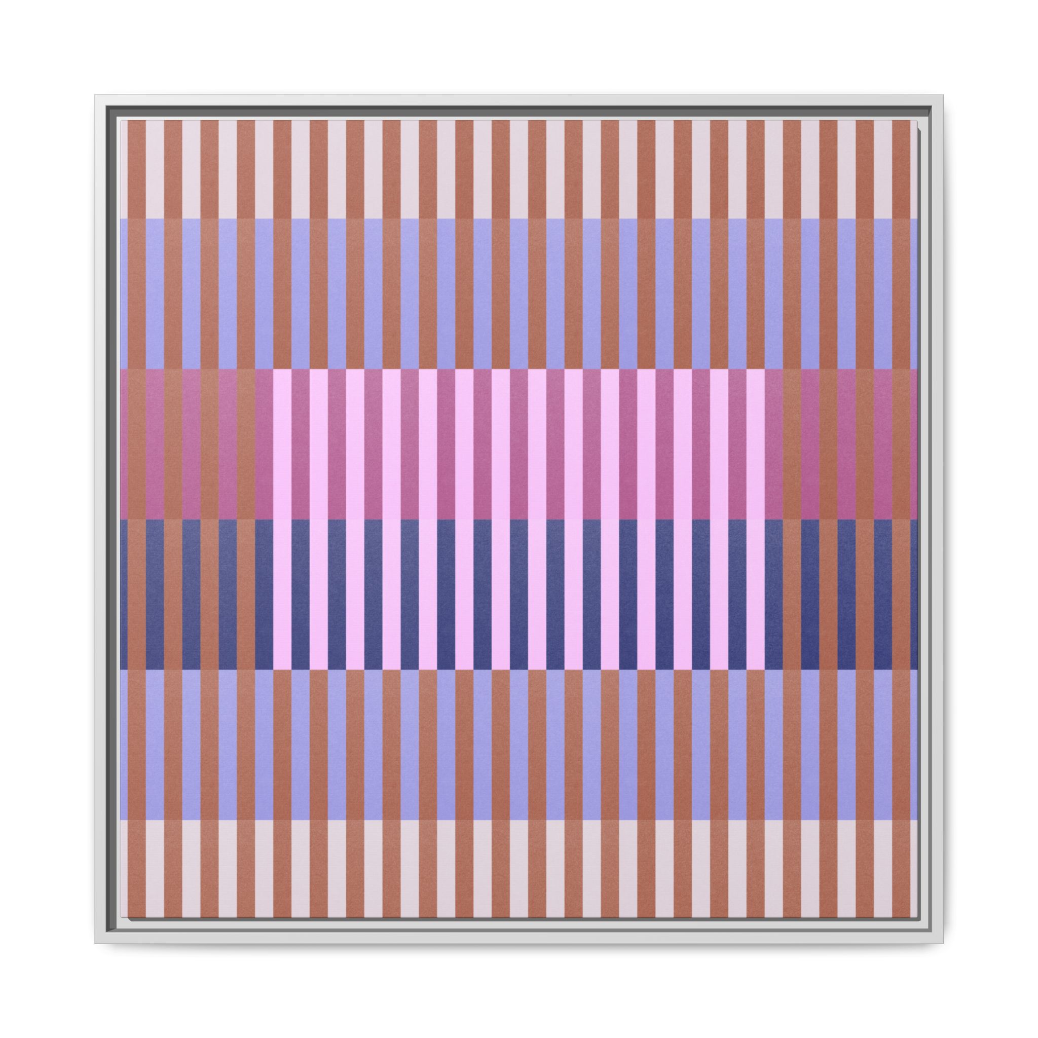 Purple Geo Lines Matte Canvas, Framed - Image 61