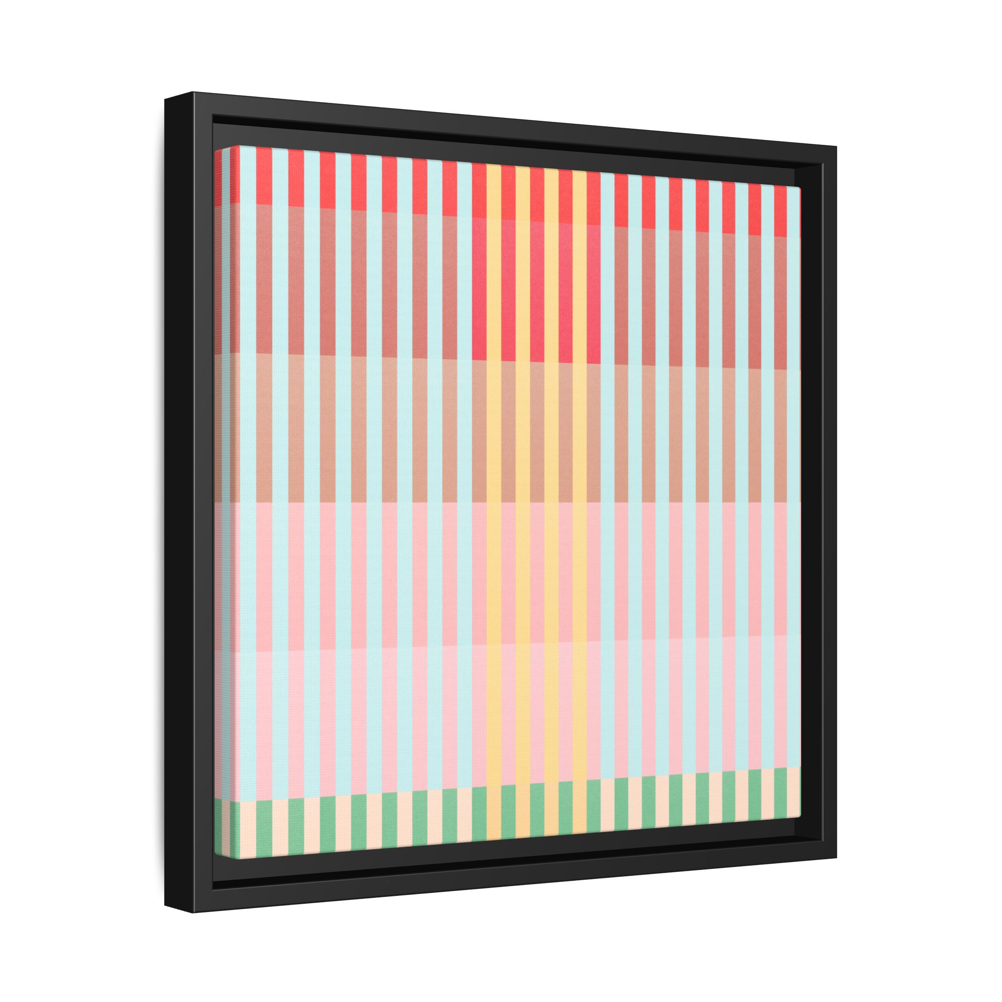 Apple Geo Lines Matte Canvas, Framed - Image 2
