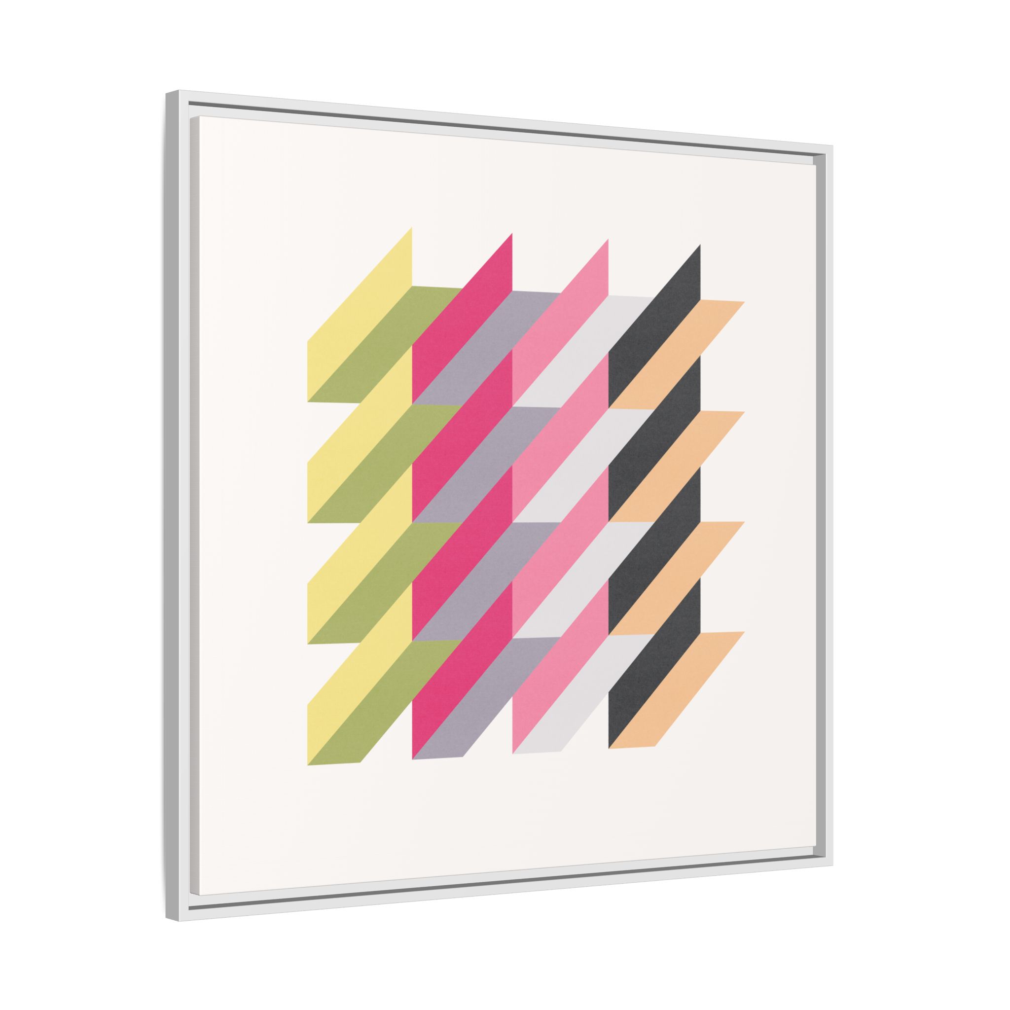 Geo Rectangles Matte Canvas, Framed - Image 22