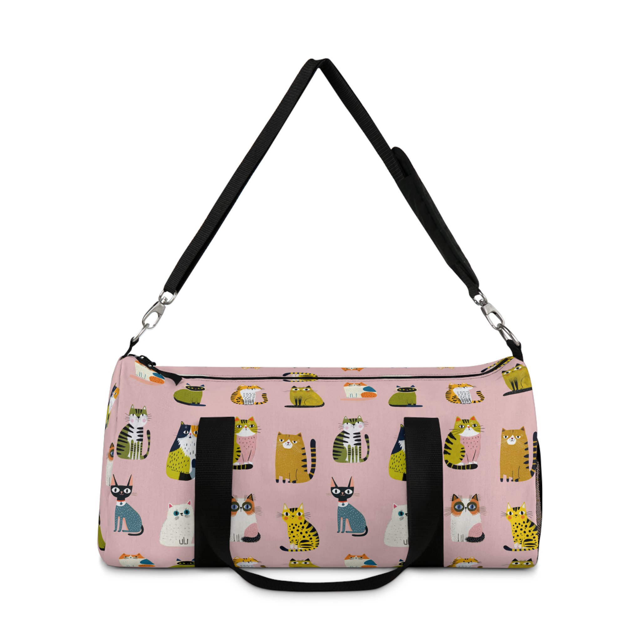 Cute Cats Pattern Duffel Bag - Image 2