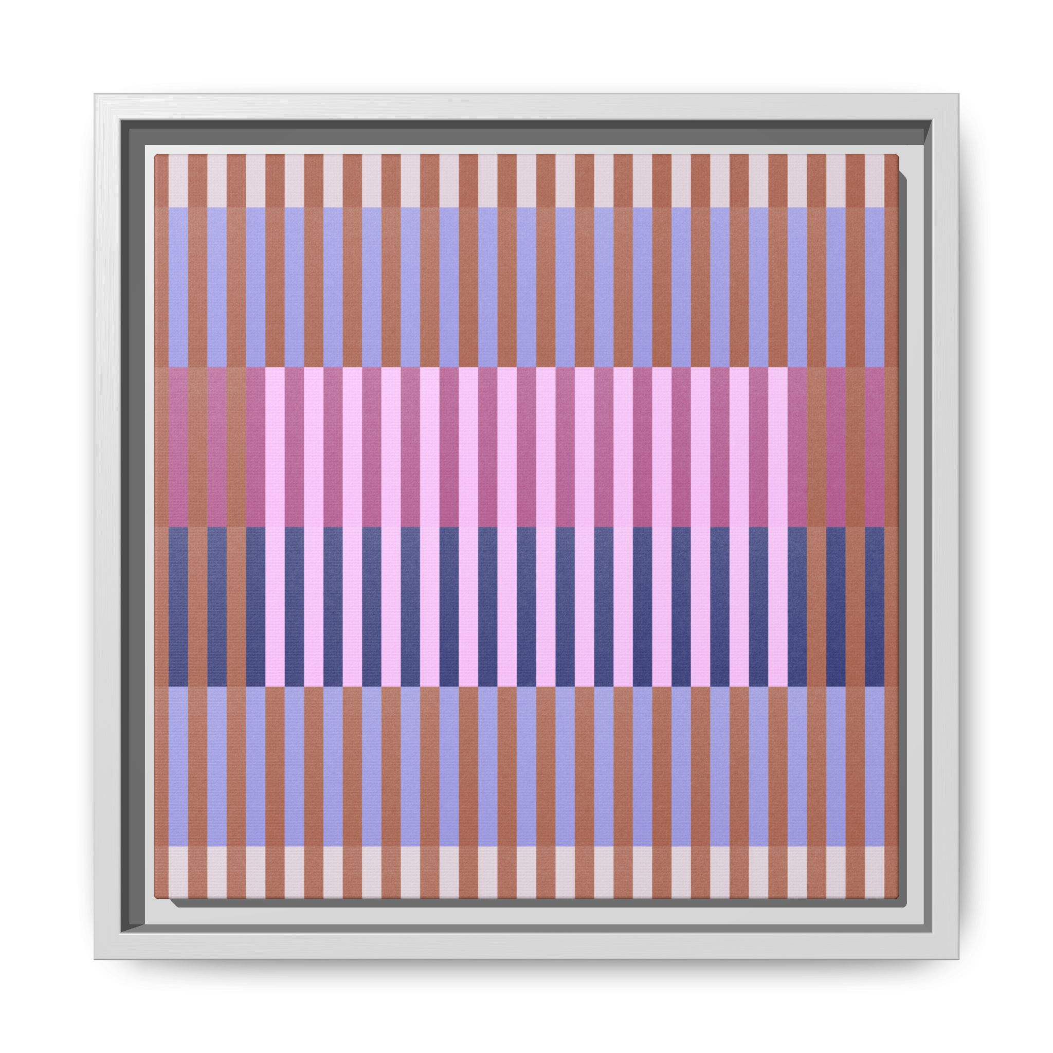 Purple Geo Lines Matte Canvas, Framed - Image 37