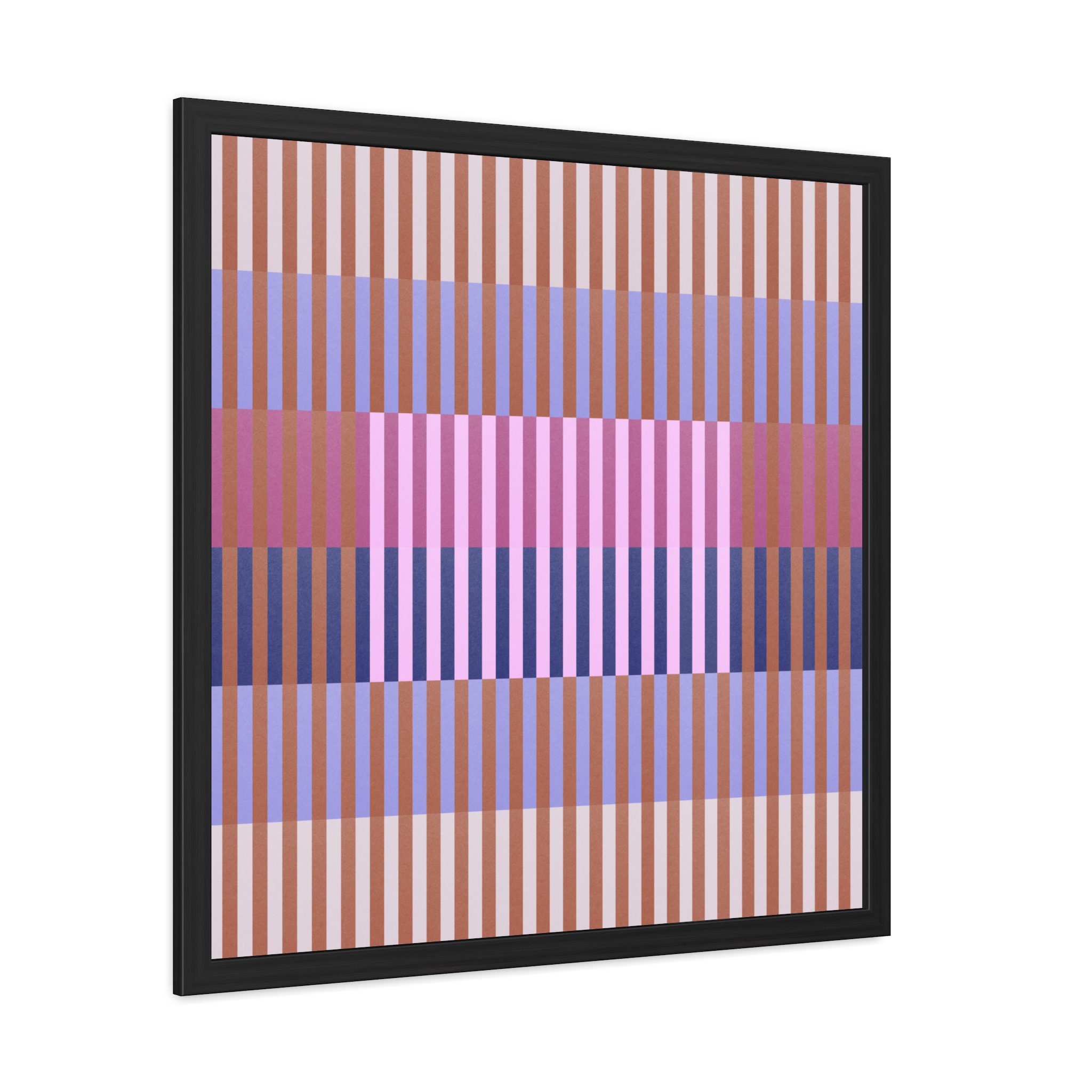 Purple Geo Lines Framed Art Print - Image 10