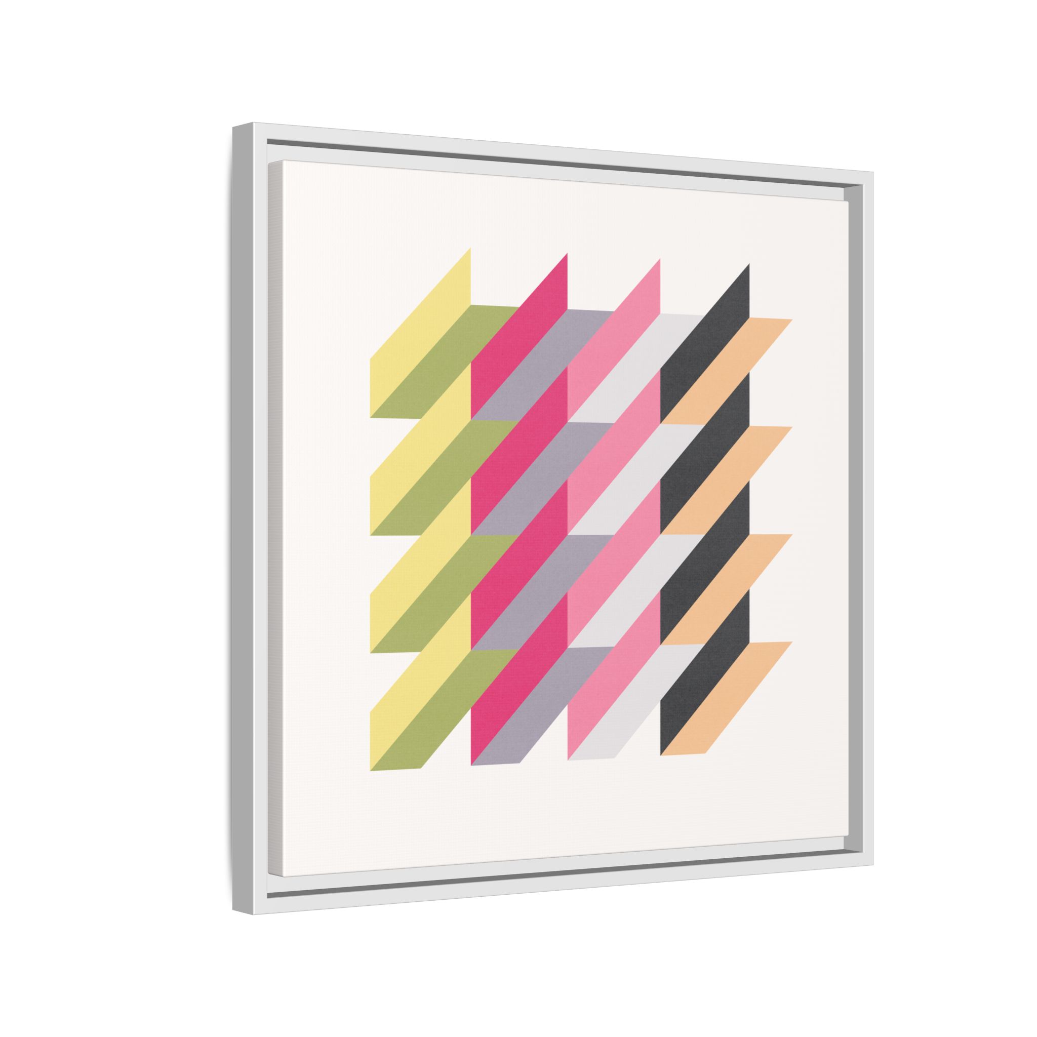 Geo Rectangles Matte Canvas, Framed - Image 54