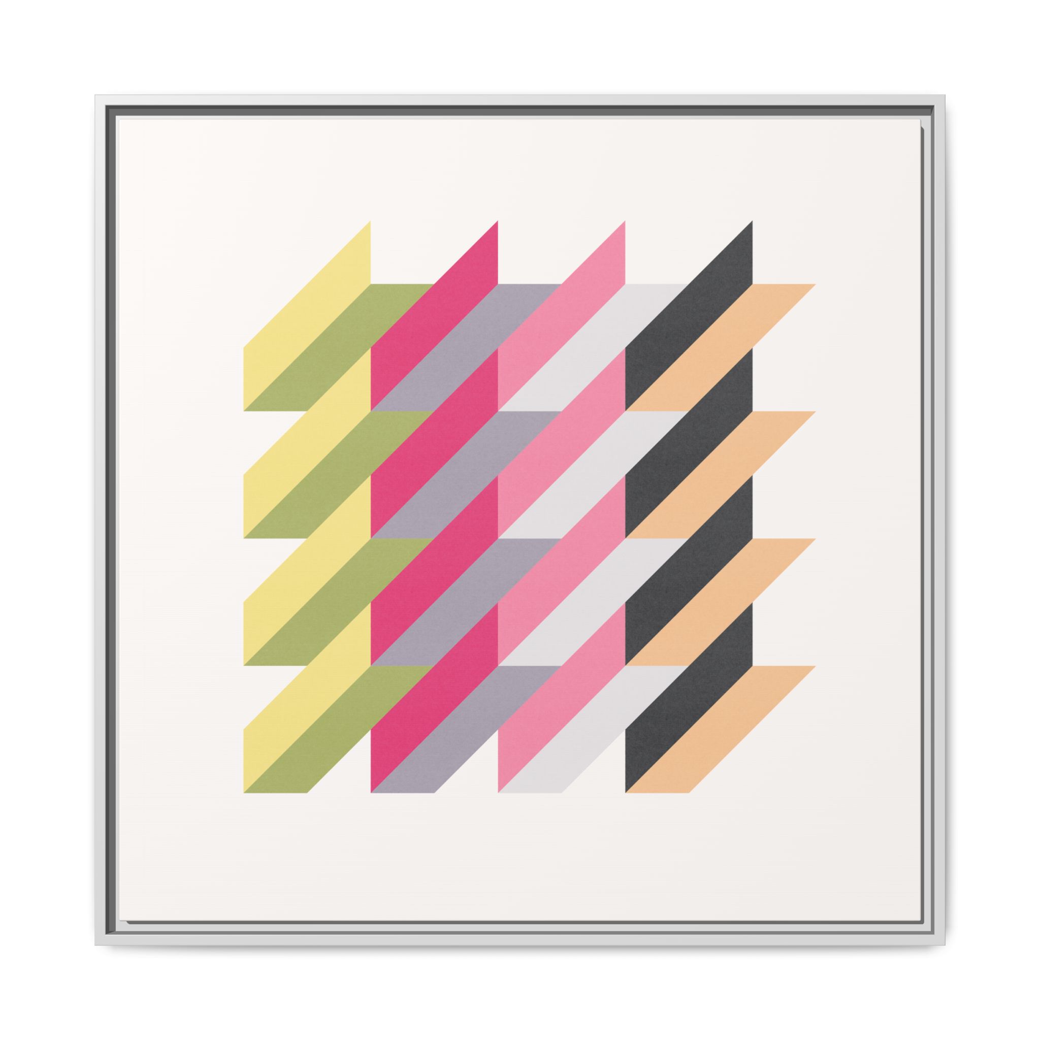 Geo Rectangles Matte Canvas, Framed - Image 21