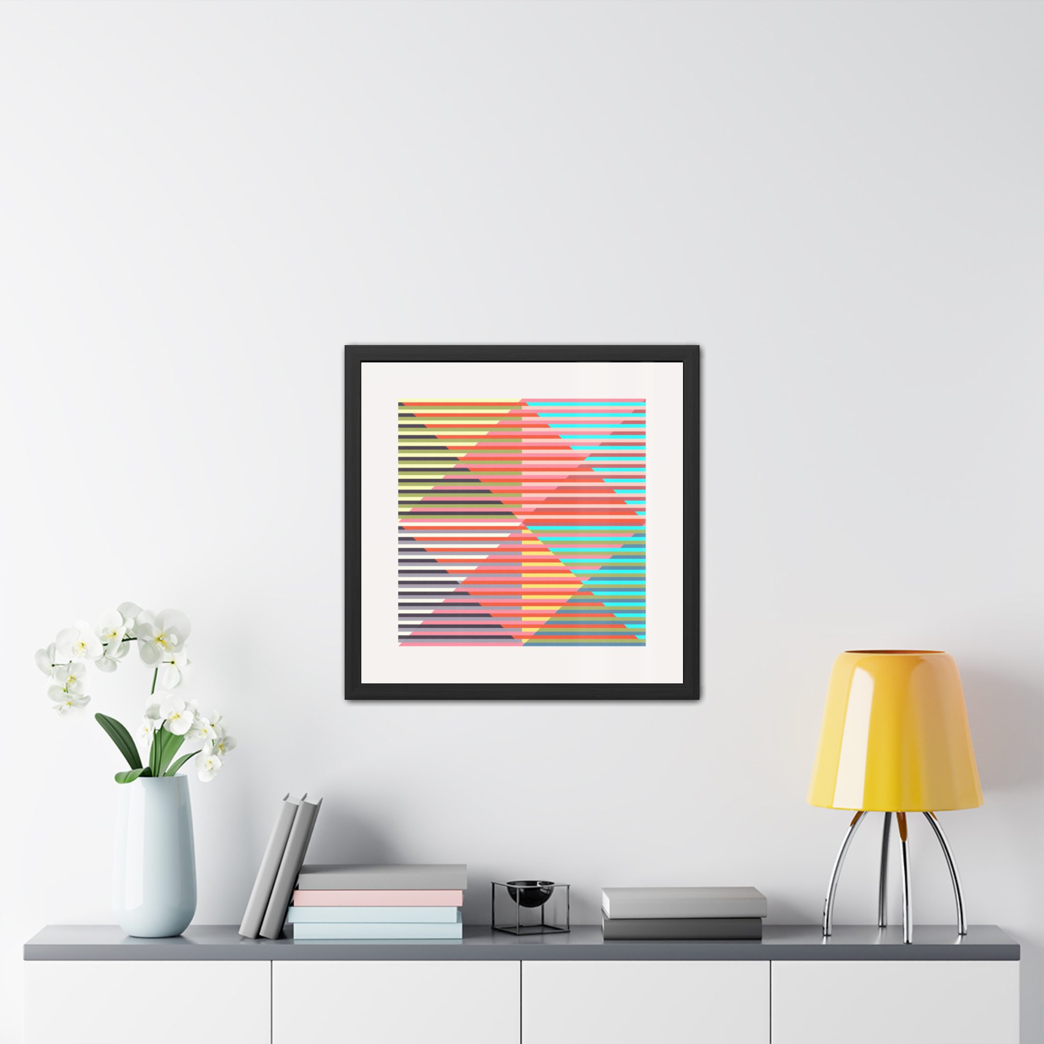 Geo Triangles Framed Art Print - Image 7