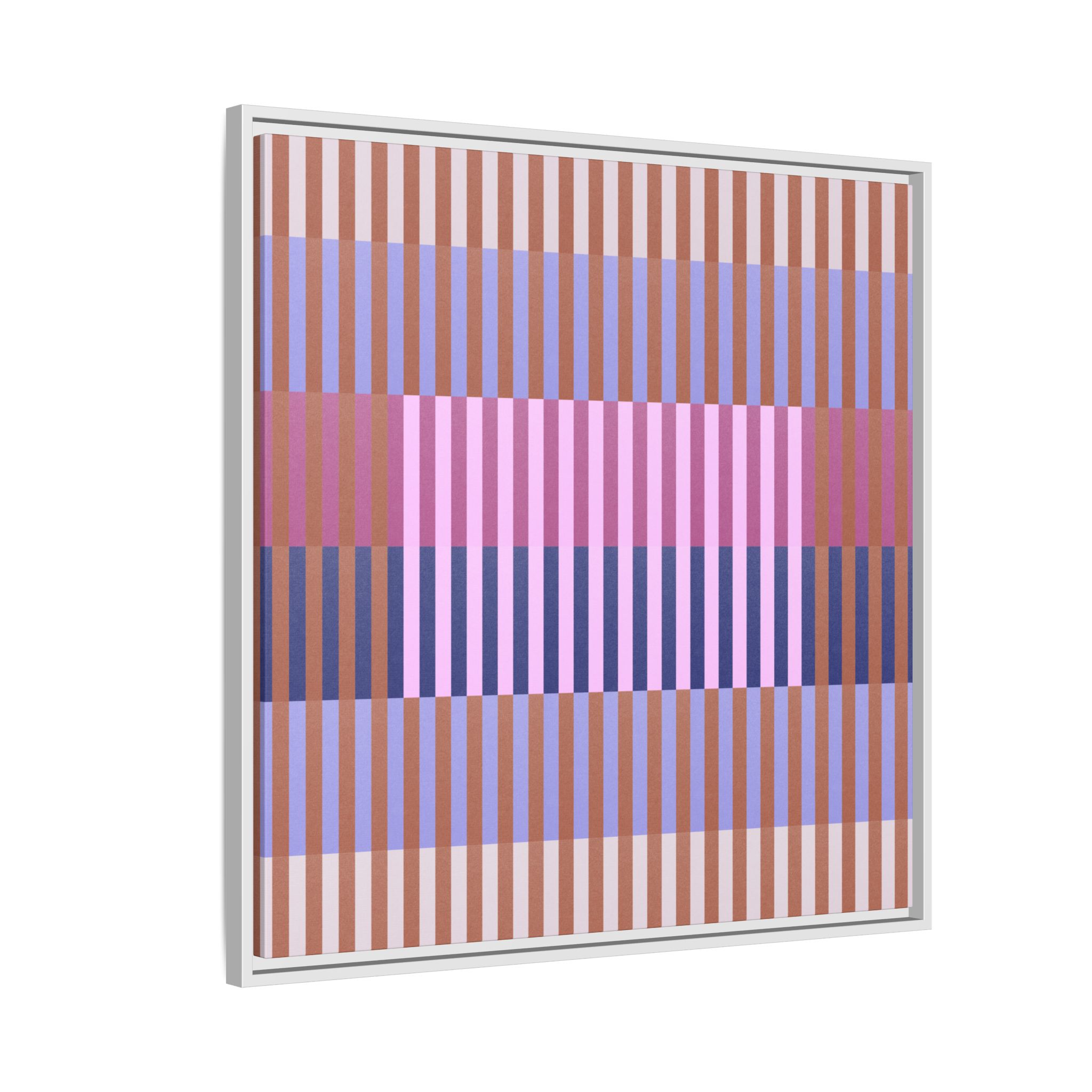 Purple Geo Lines Matte Canvas, Framed - Image 62