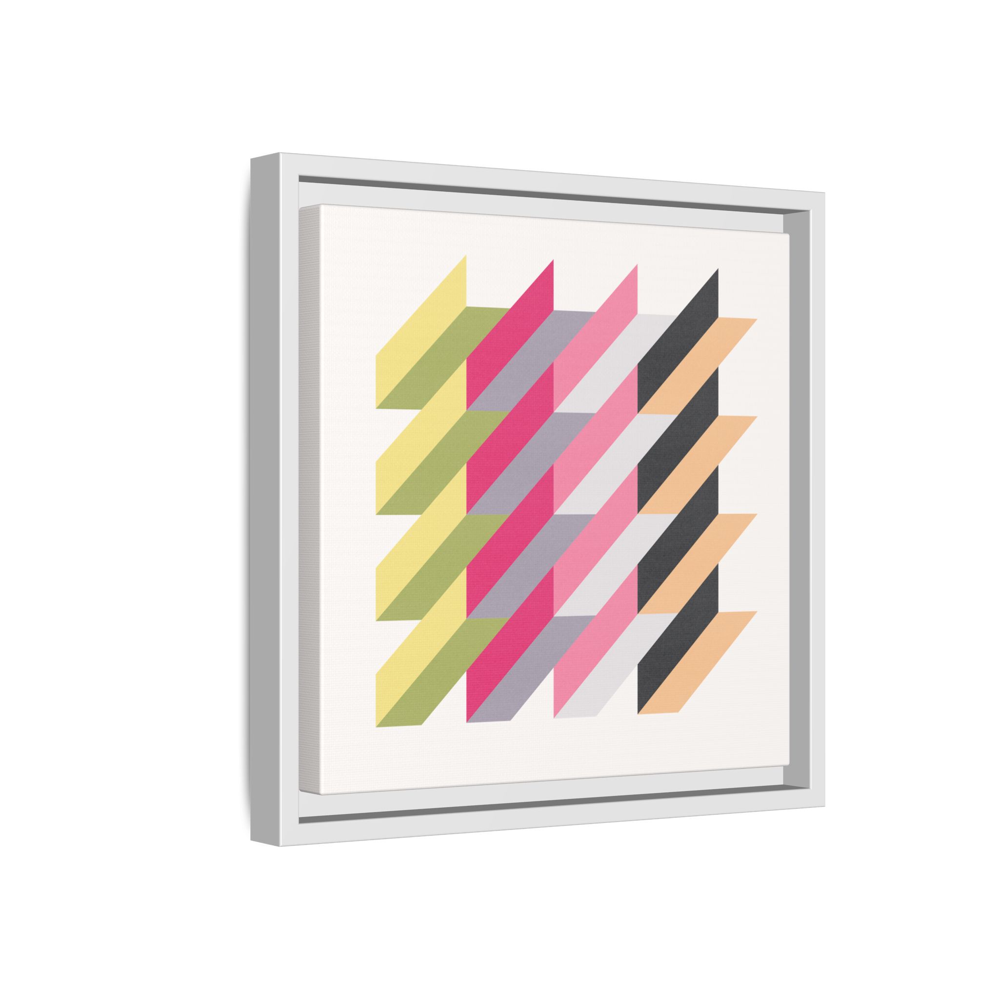 Geo Rectangles Matte Canvas, Framed - Image 38