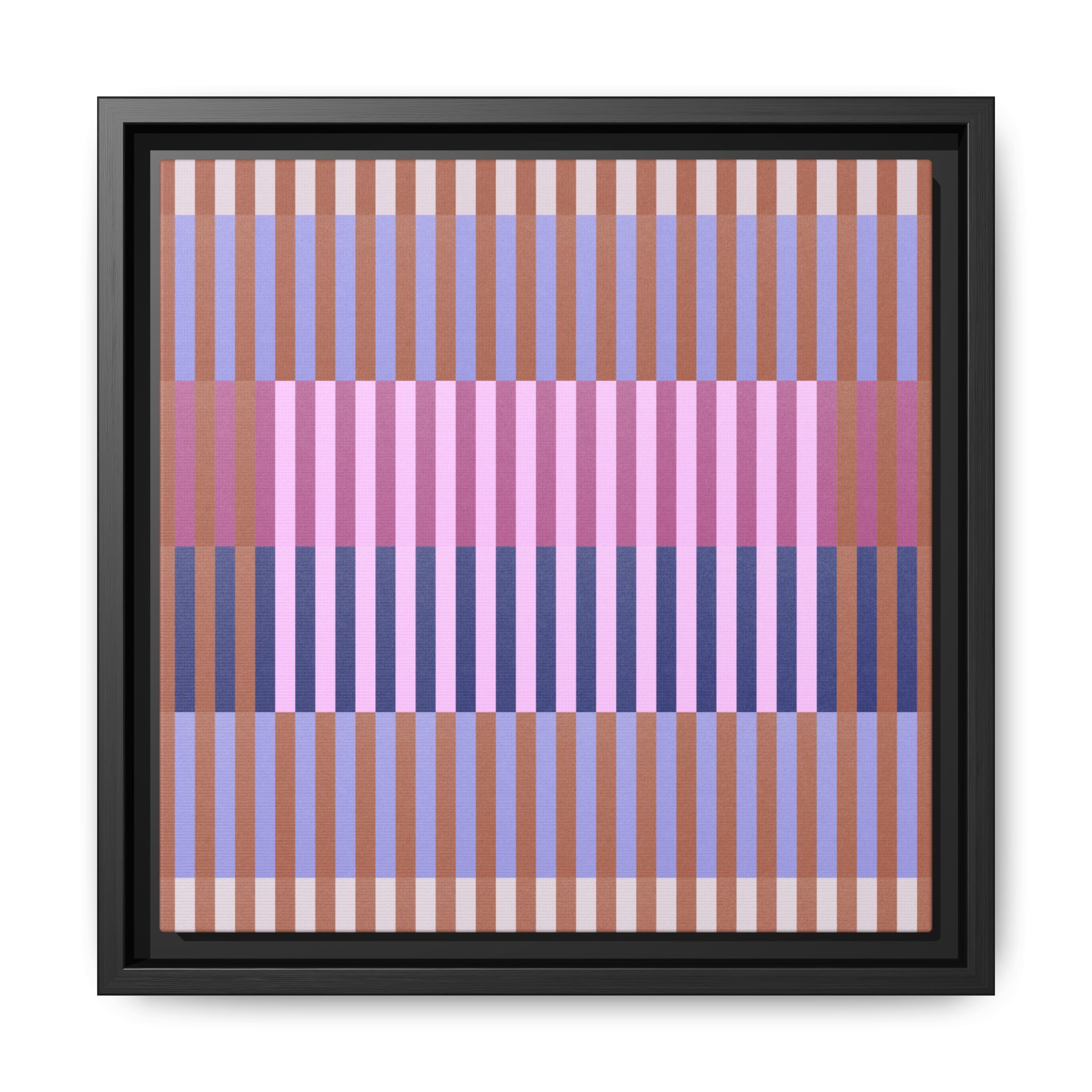 Purple Geo Lines Matte Canvas, Framed - Image 33