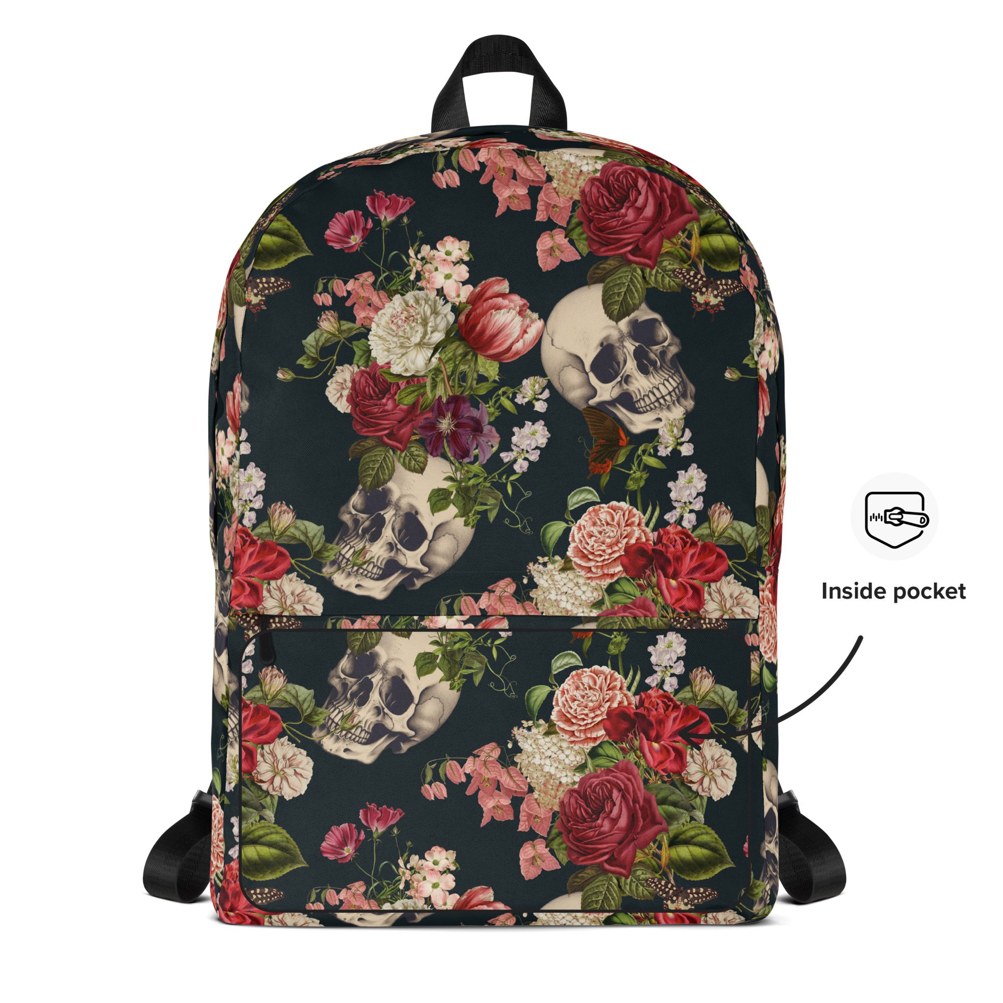 Floral Skulls Backpack - Image 2